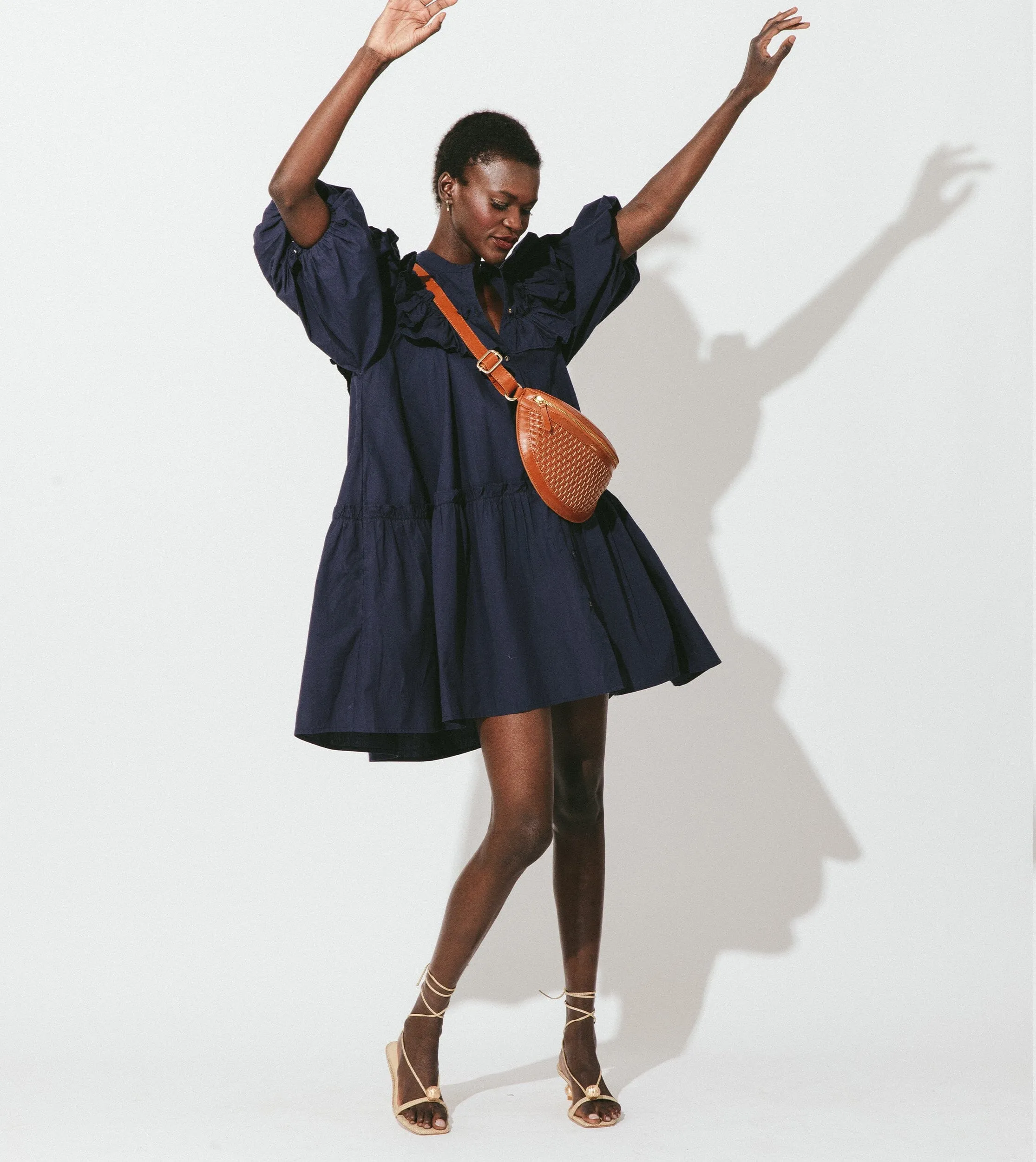 Tatiana Mini Dress | Navy sold by Cleobella product image thumbnail 4