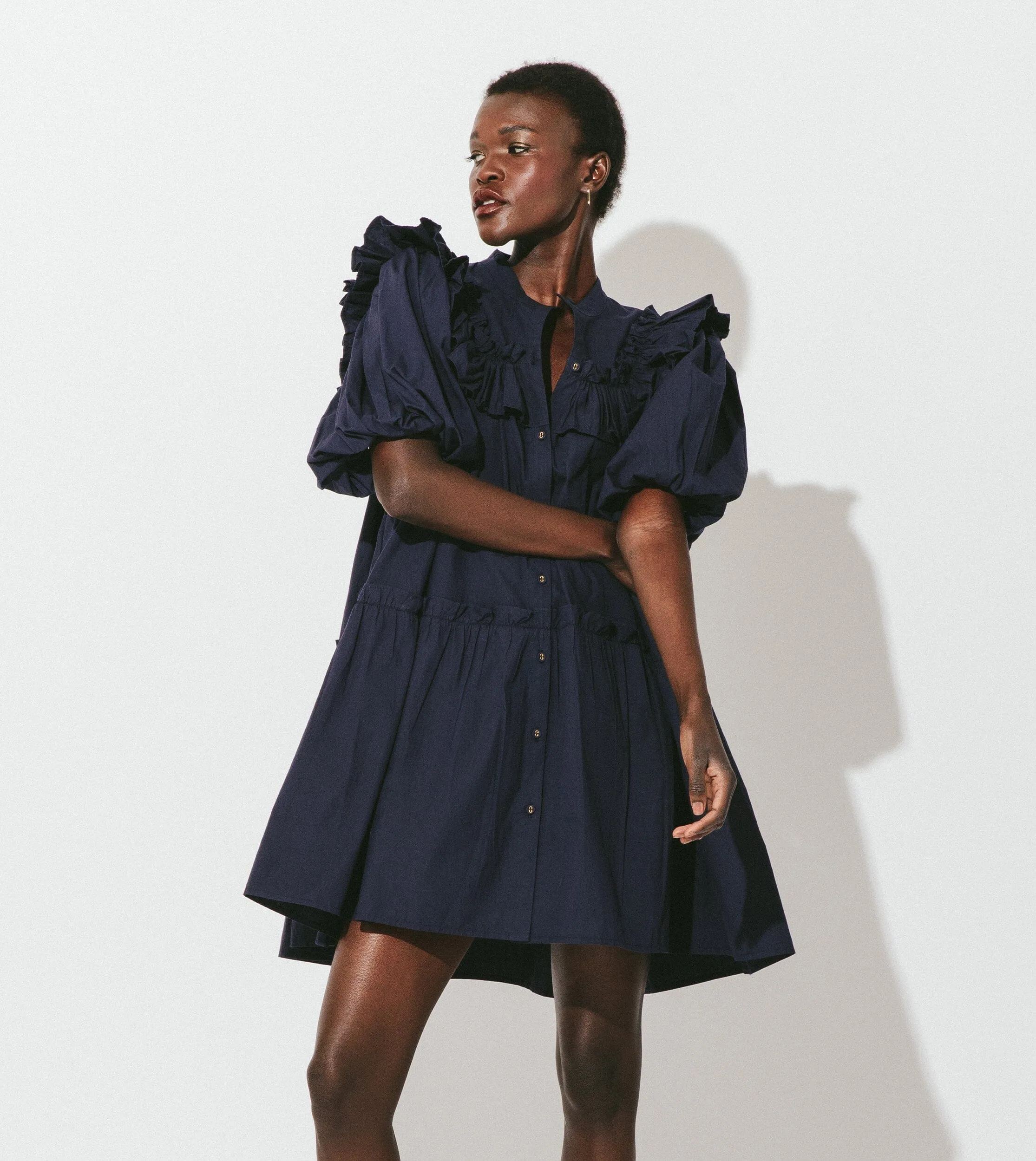 Tatiana Mini Dress | Navy sold by Cleobella product image thumbnail 3