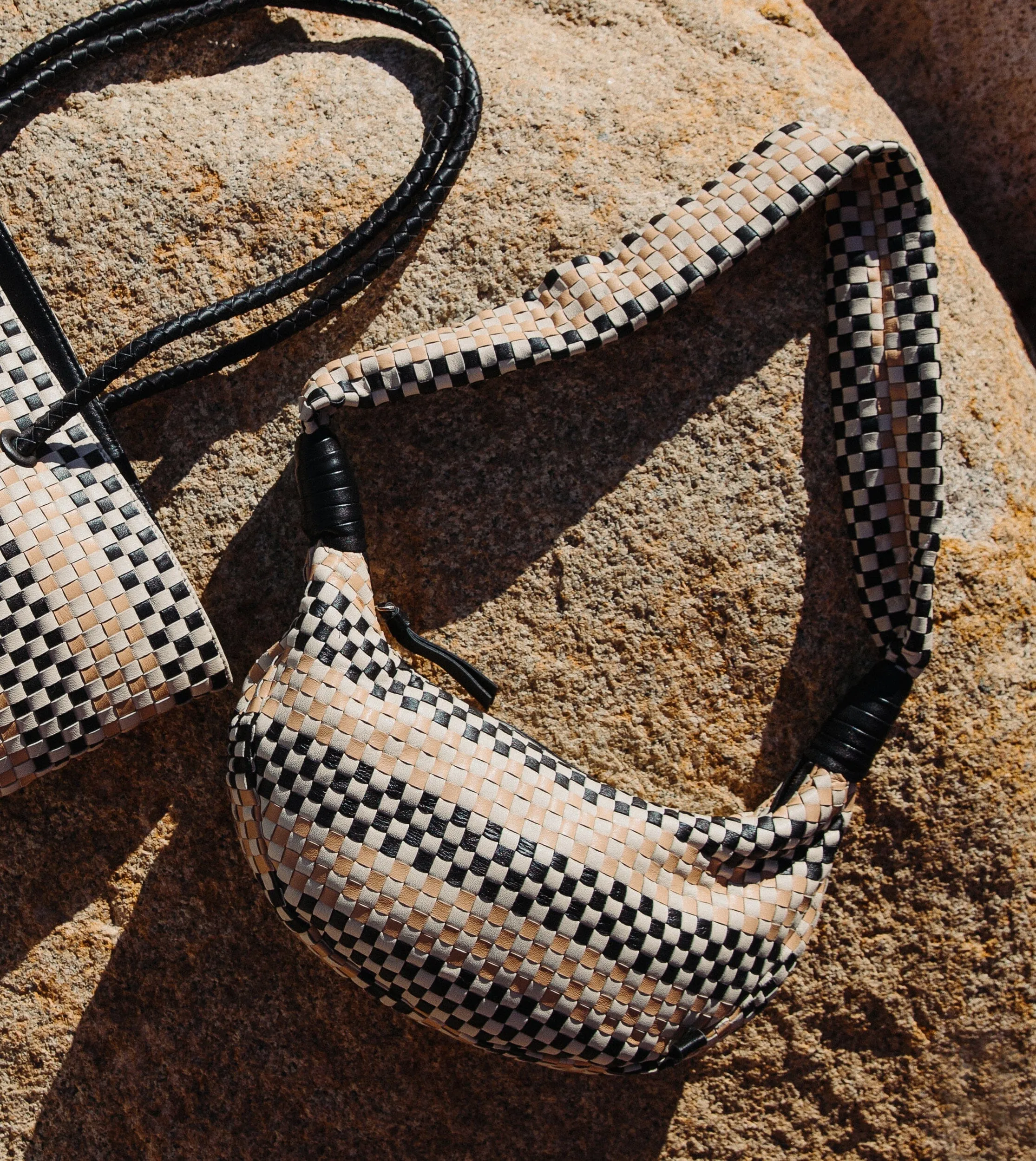 Dylan Woven Handbag | Black Multi sold by Cleobella product image thumbnail 2