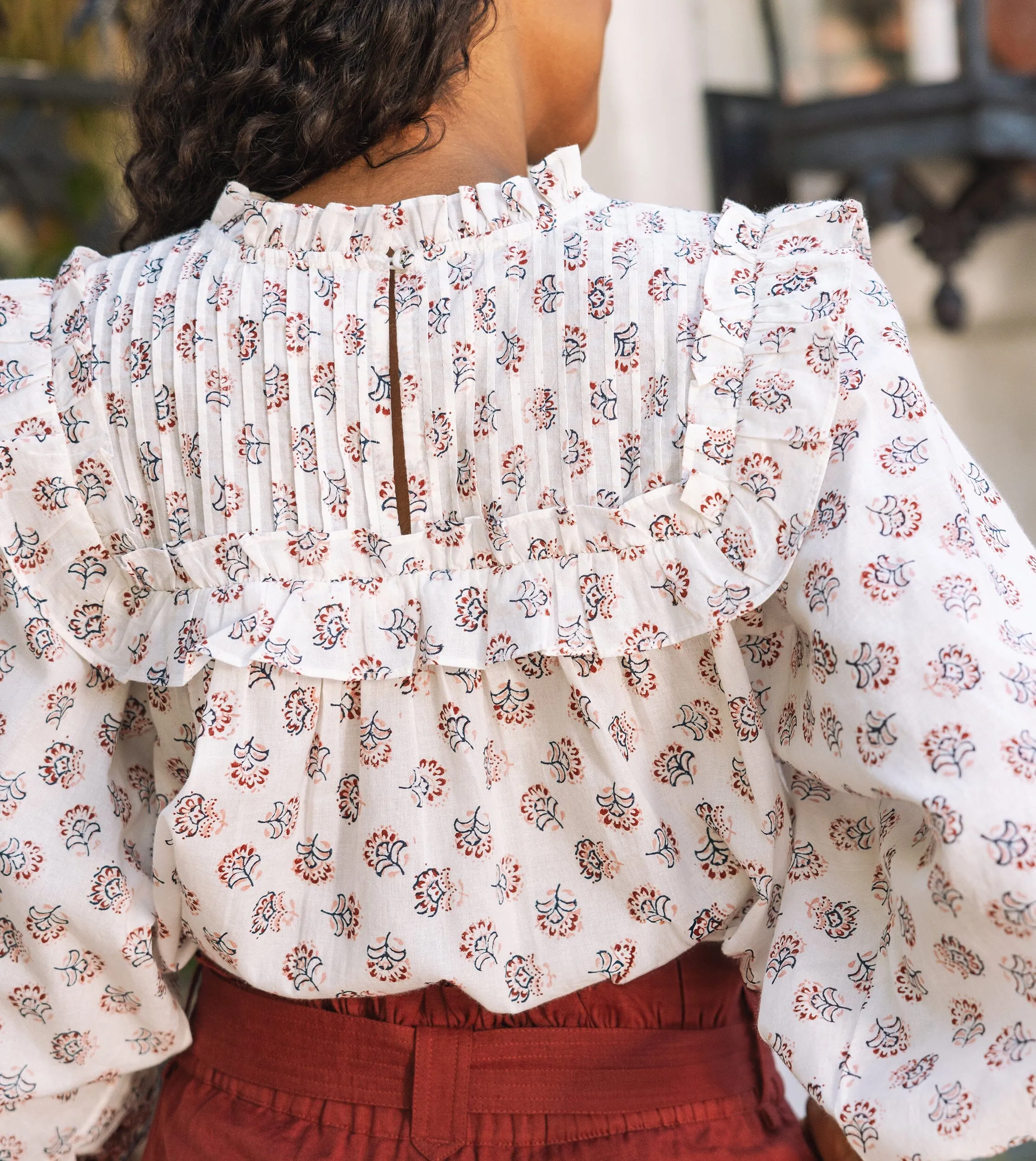 Vanna Blouse | Belize Blossom sold by Cleobella product image thumbnail 5