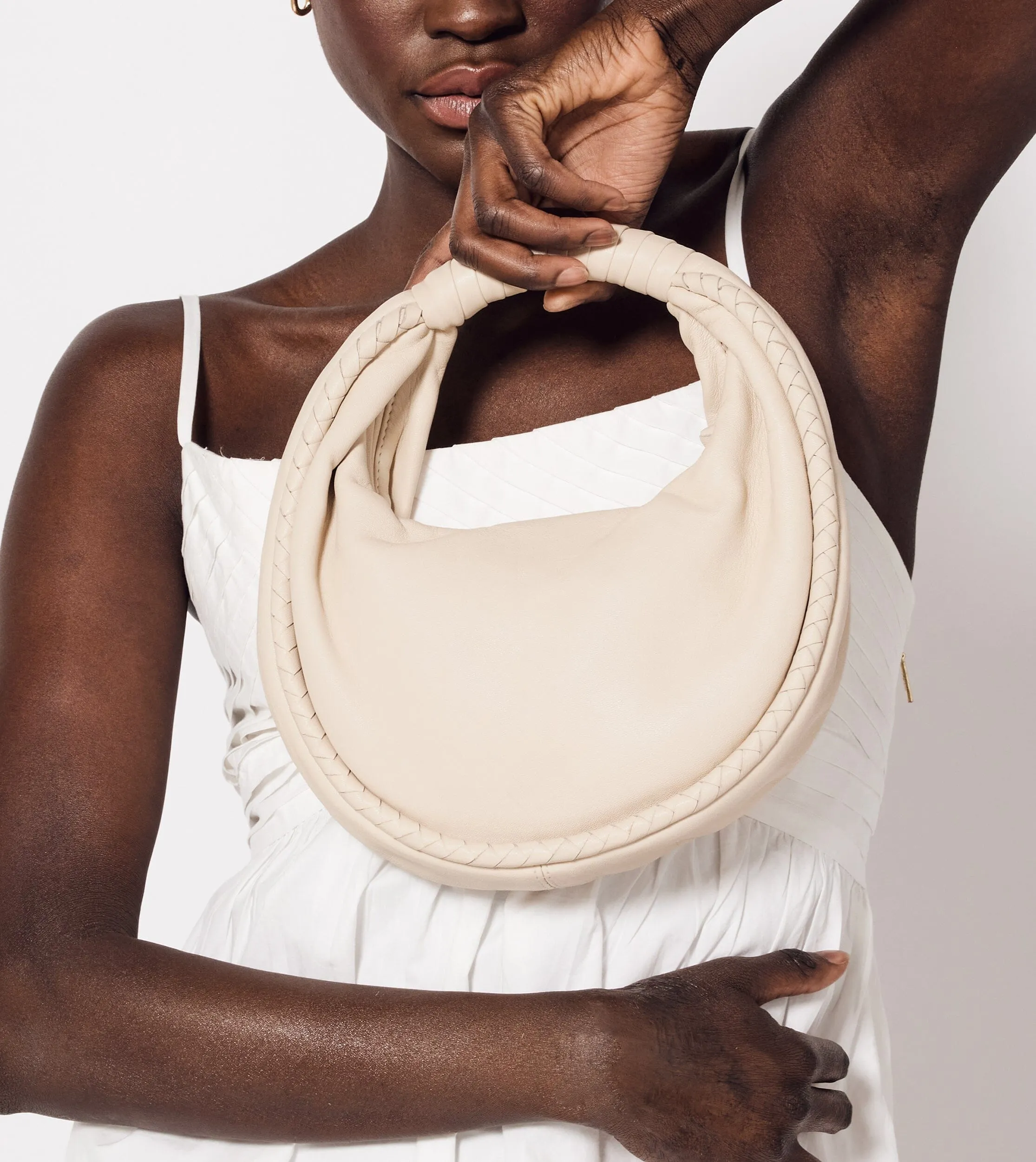 Tamar Mini Hobo Bag | Ivory sold by Cleobella