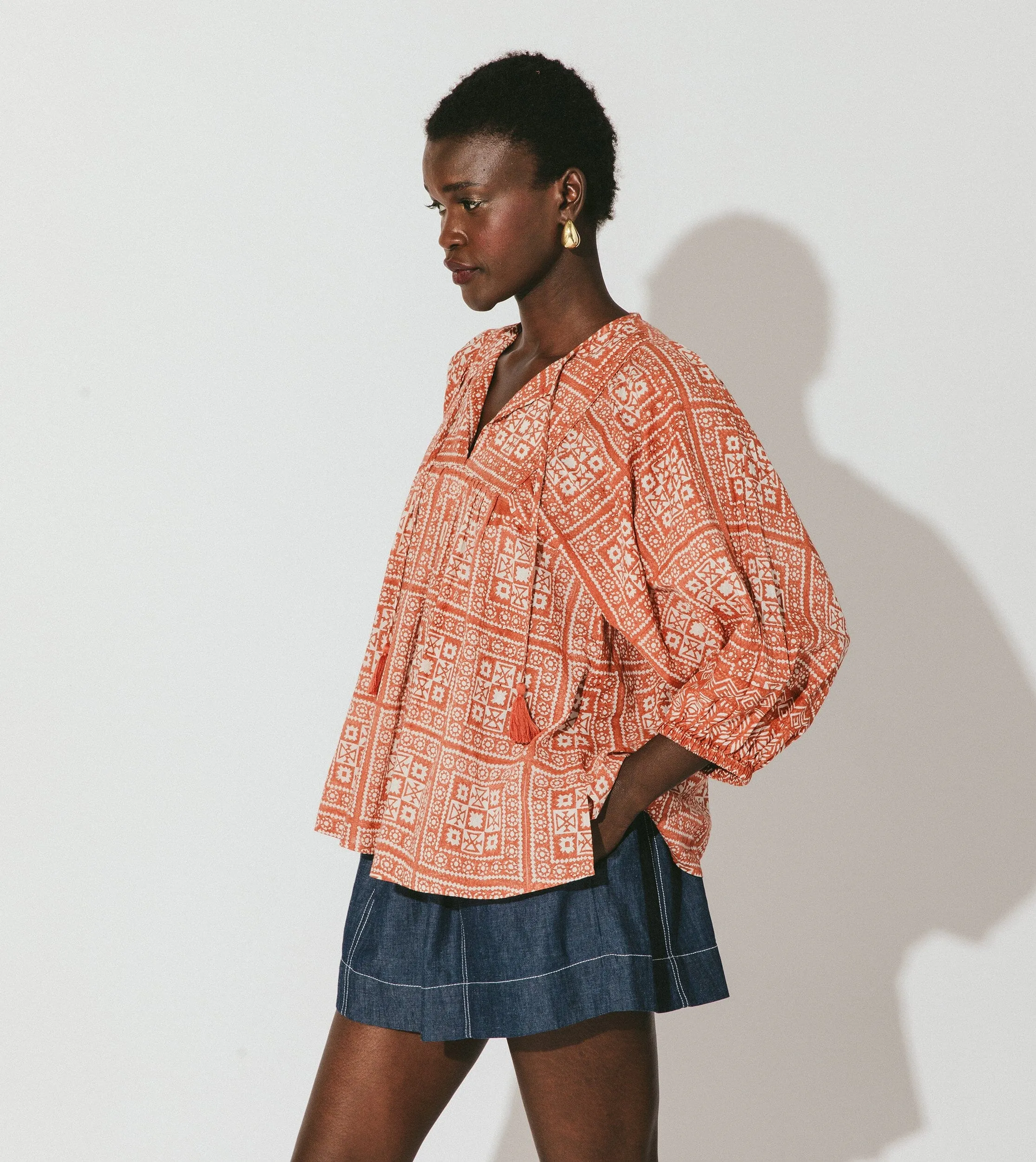 Justine Blouse | Tomar sold by Cleobella product image thumbnail 5