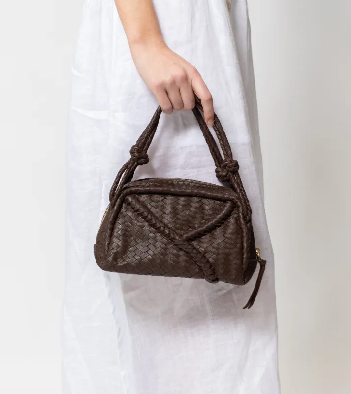 Kiran Handbag | Chocolate sold by Cleobella