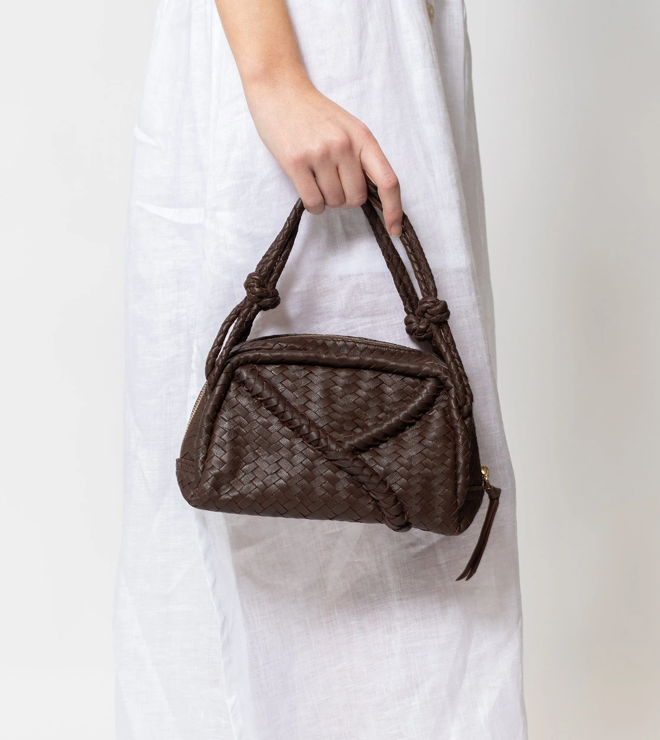 Kiran Handbag | Chocolate sold by Cleobella