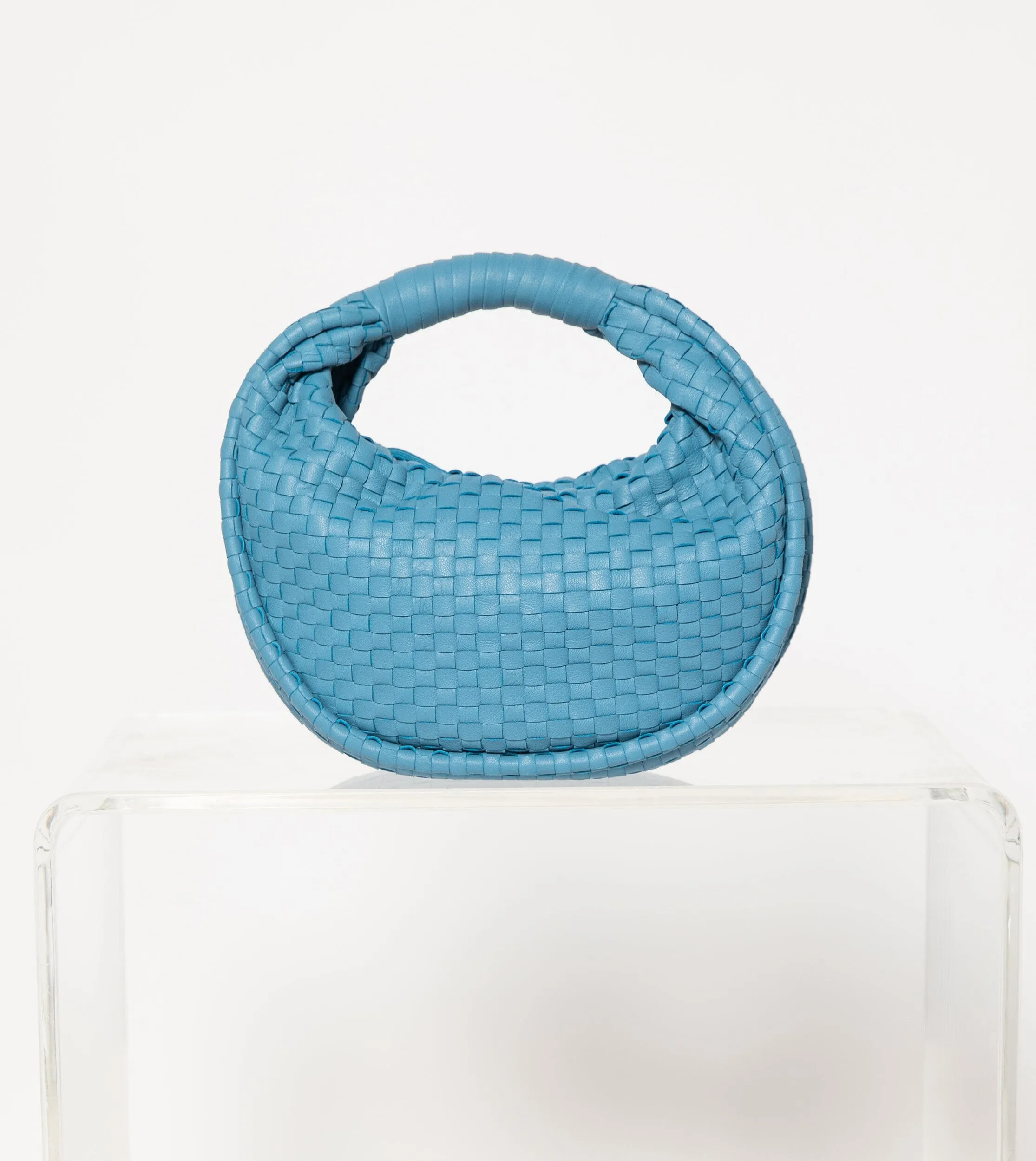 Jem Leather Mini Hobo | Periwinkle sold by Cleobella product image thumbnail 2