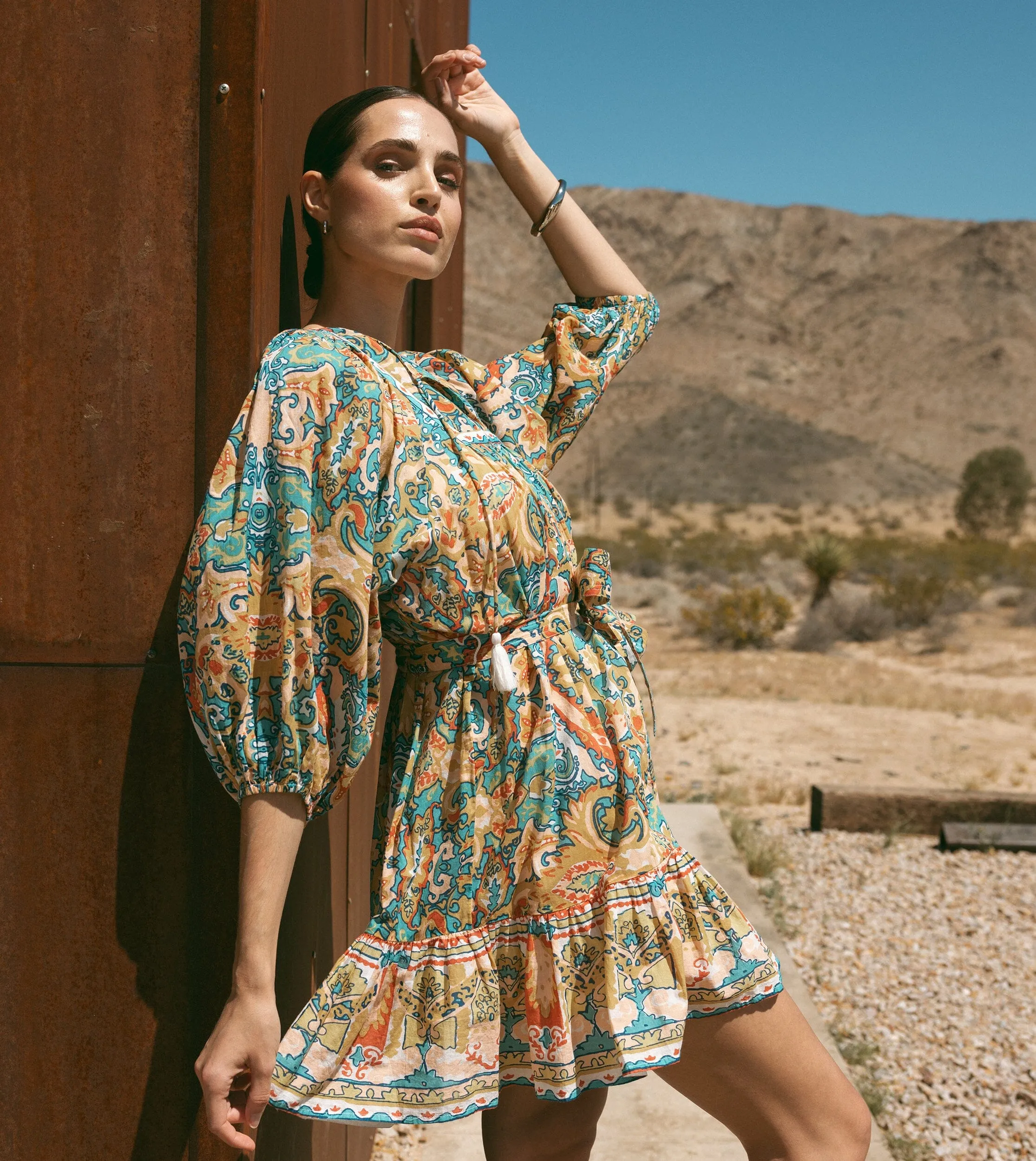 Magdalena Mini Dress | Las Palmas sold by Cleobella