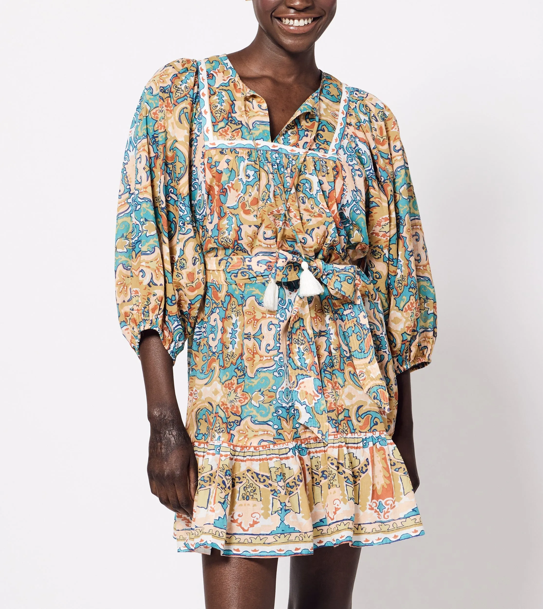 Magdalena Mini Dress | Las Palmas sold by Cleobella product image thumbnail 4