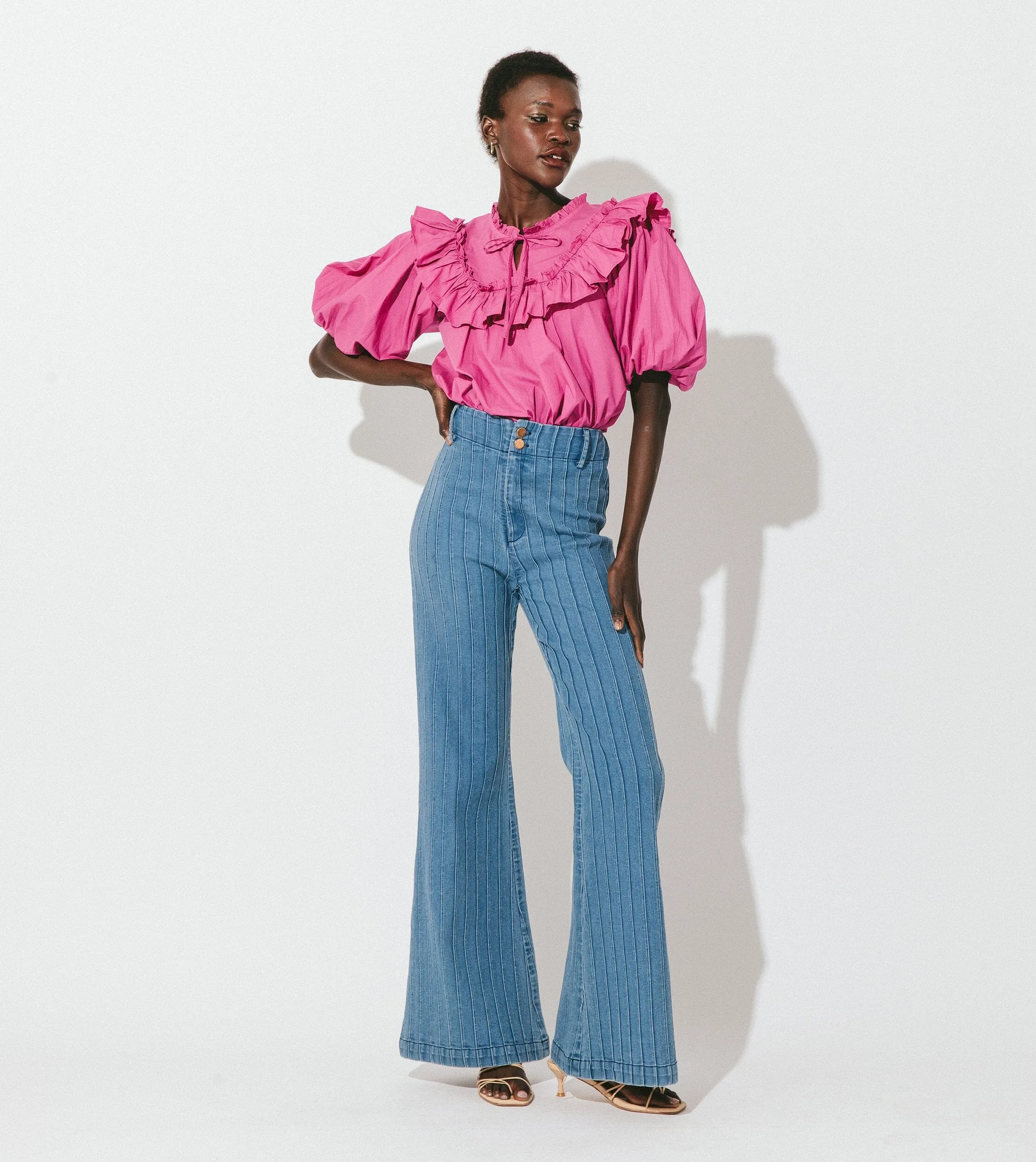 Janet Blouse | Bright Pink sold by Cleobella product image thumbnail 3