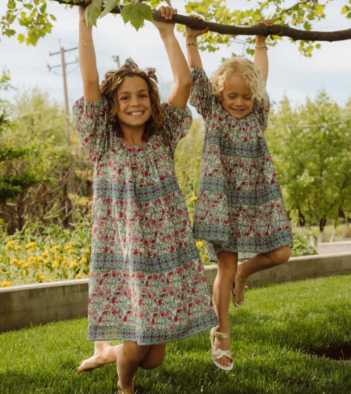 Littles Brooke Dress | Petrone Floral sold by Cleobella