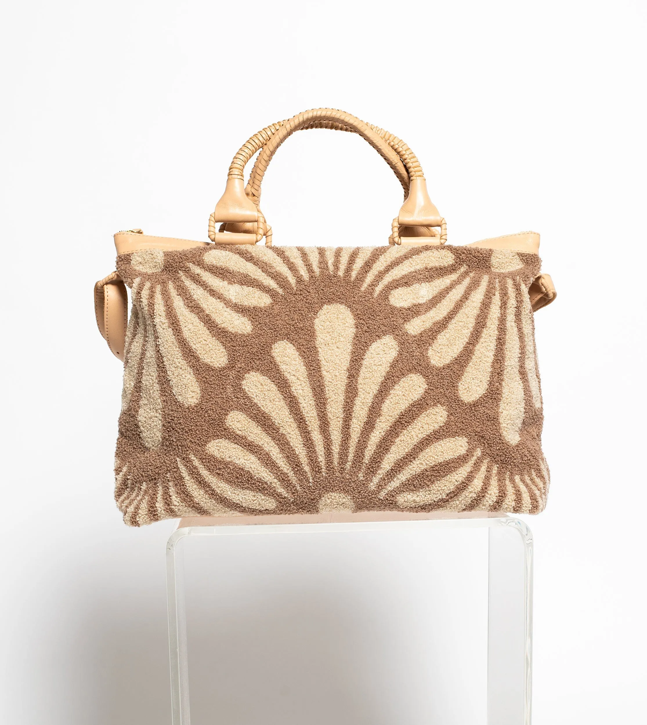 Abstract Floral Weekender | Tan sold by Cleobella product image thumbnail 2