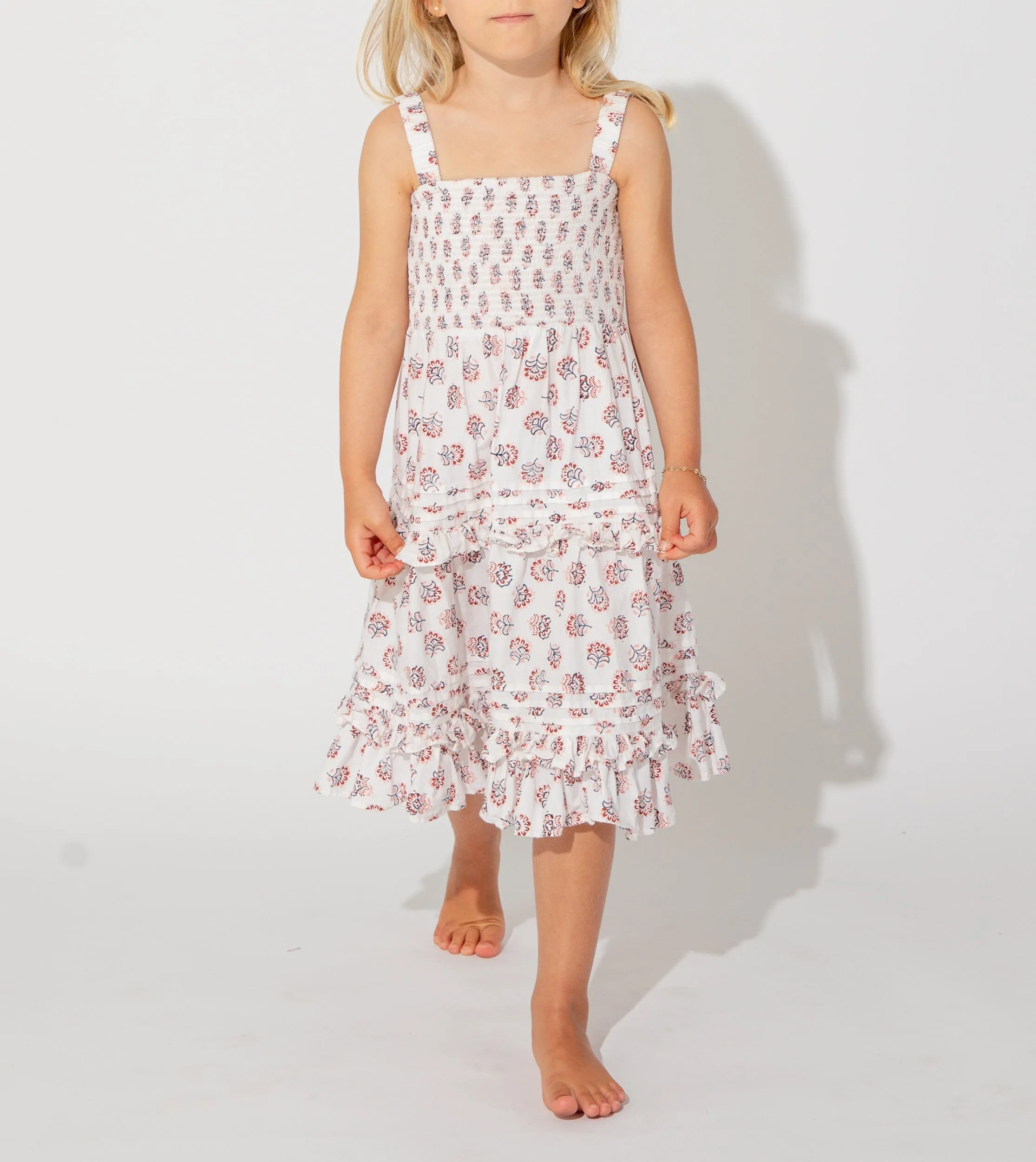 Littles Abigail Dress | Belize Blossom sold by Cleobella product image thumbnail 2
