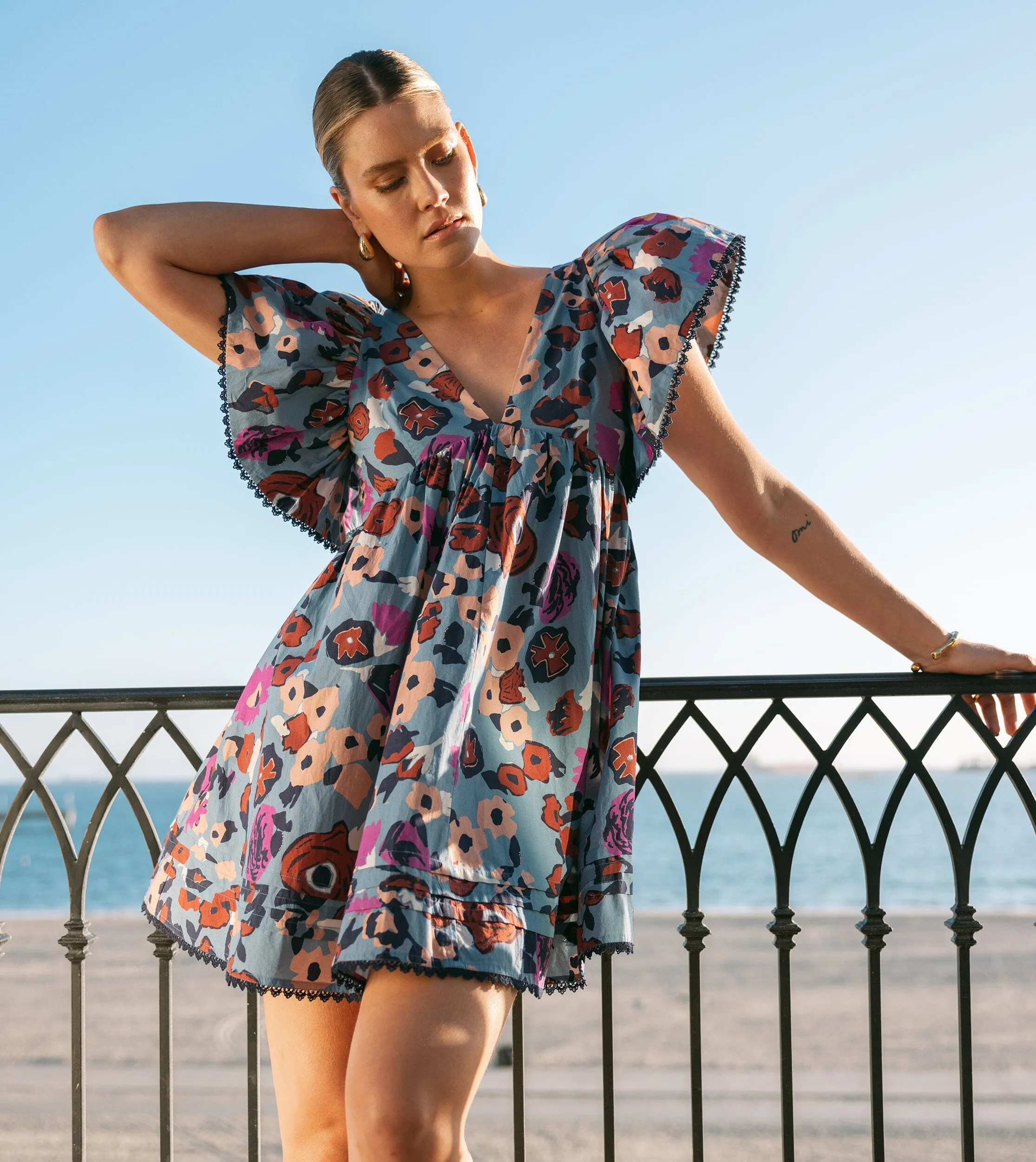 Georgianna Mini Dress | Waterlily sold by Cleobella product image thumbnail 2