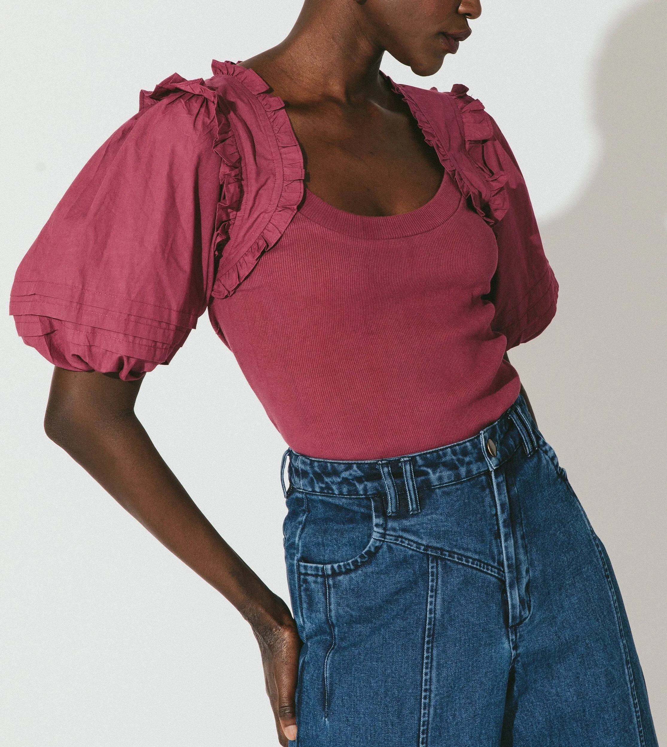 Lois Top | Plum sold by Cleobella product image thumbnail 3