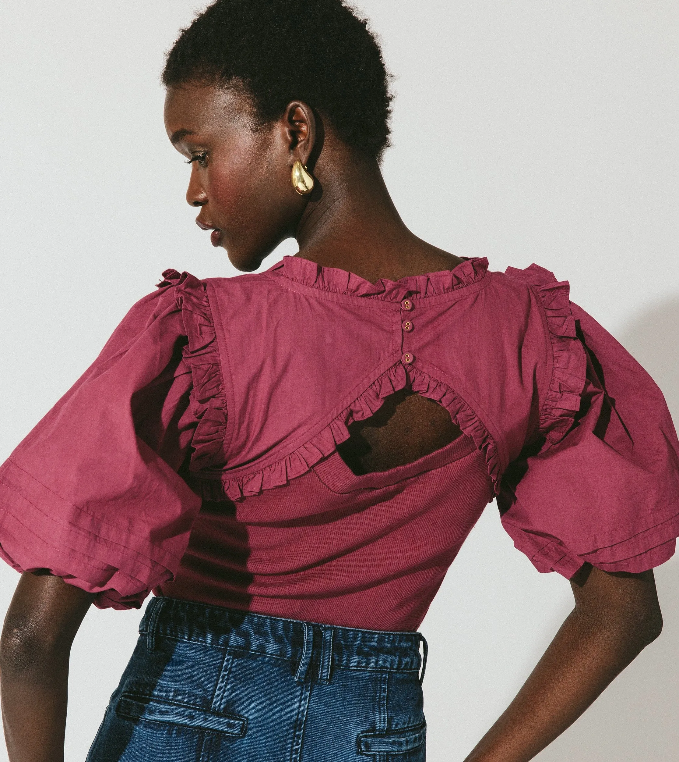 Lois Top | Plum sold by Cleobella product image thumbnail 5