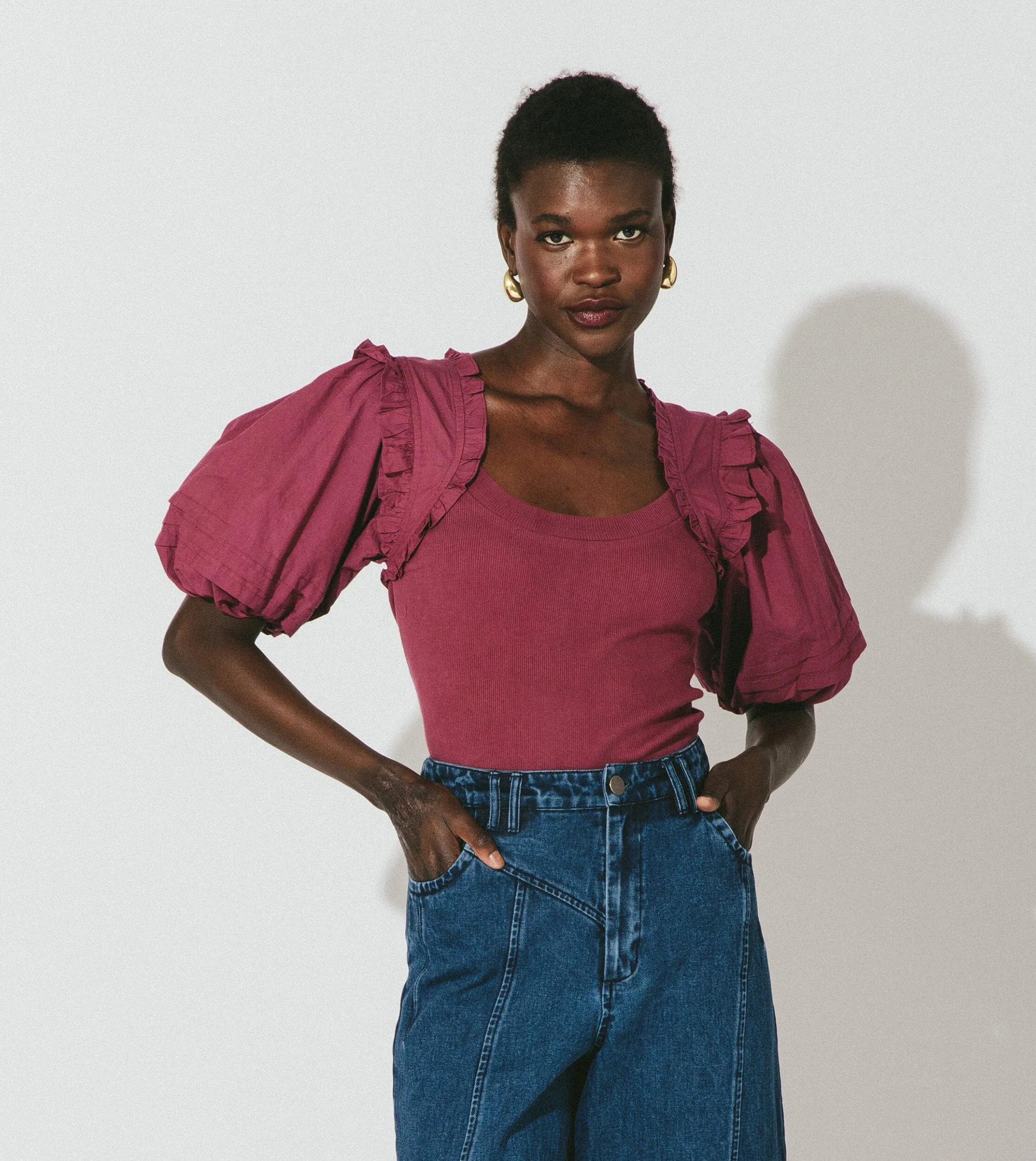 Lois Top | Plum sold by Cleobella