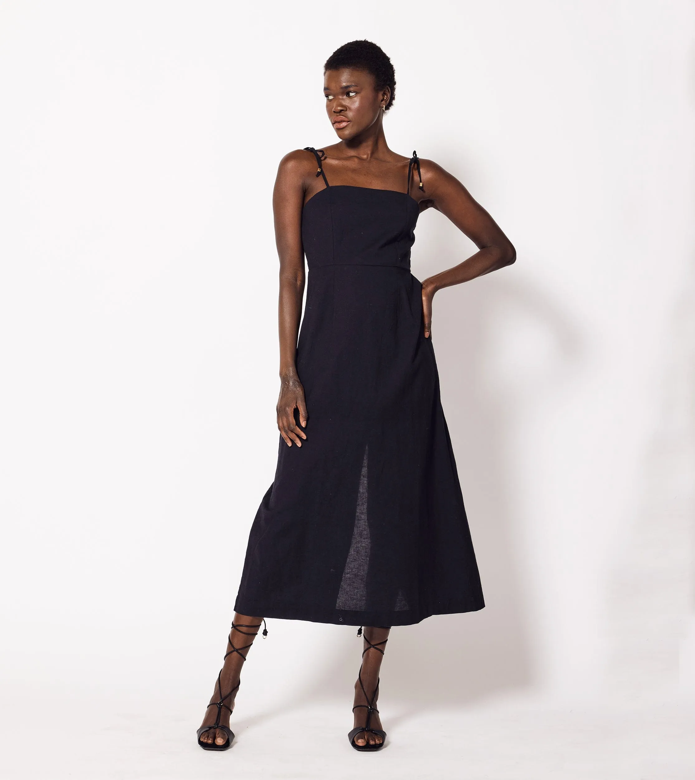 Primrose Midi Dress | Black sold by Cleobella