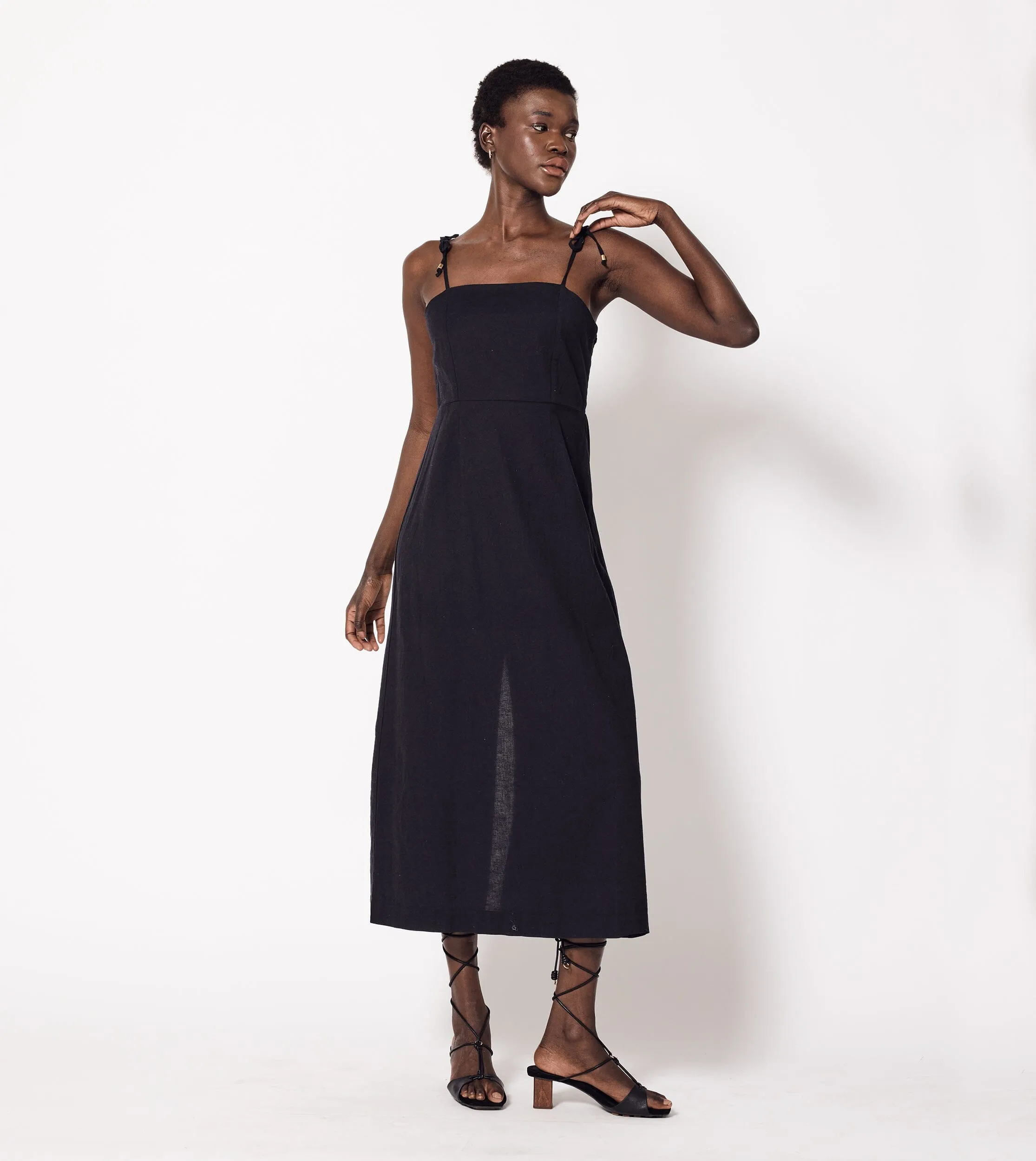 Primrose Midi Dress | Black sold by Cleobella product image thumbnail 3