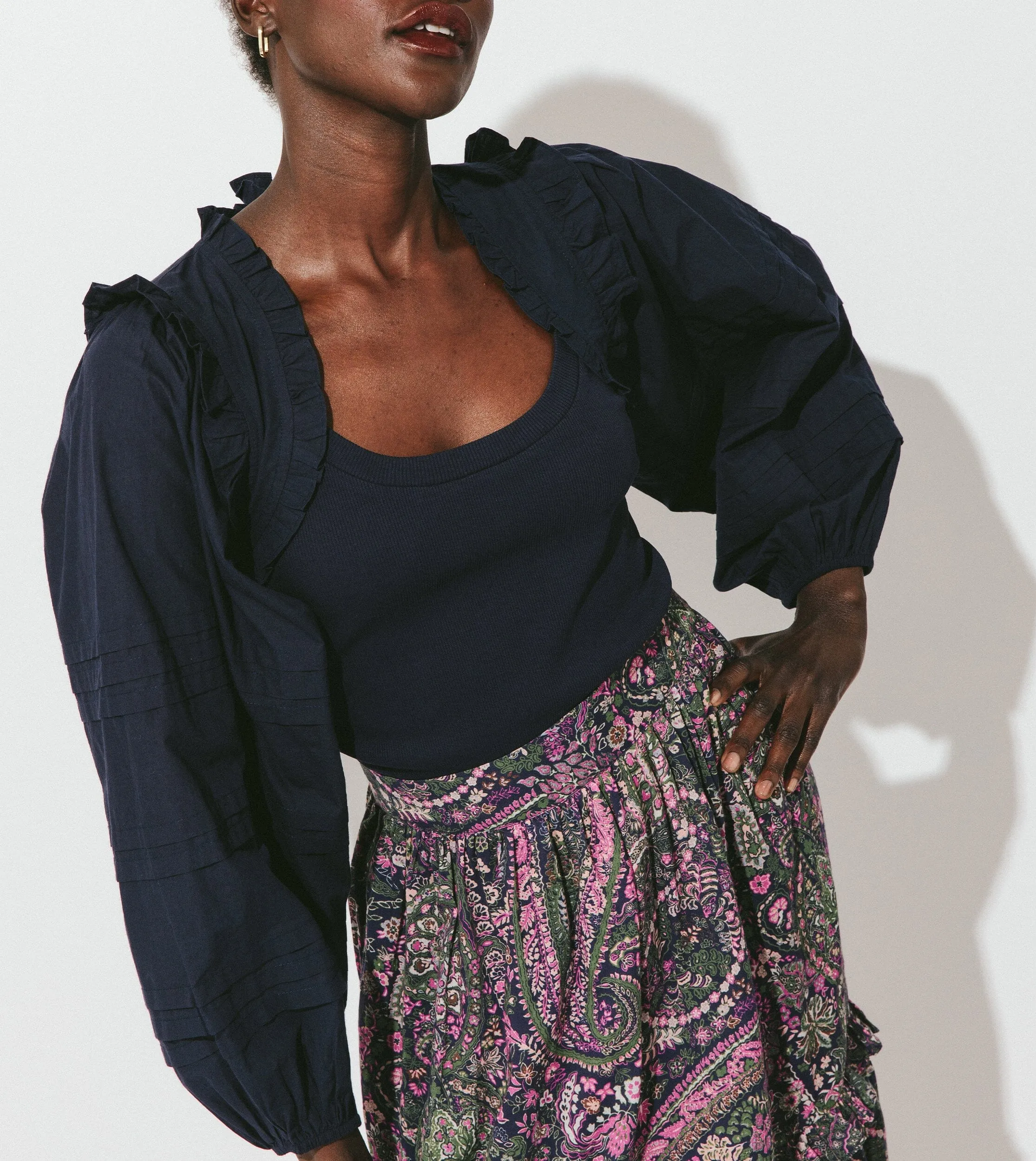 Reba Top | Navy sold by Cleobella product image thumbnail 3