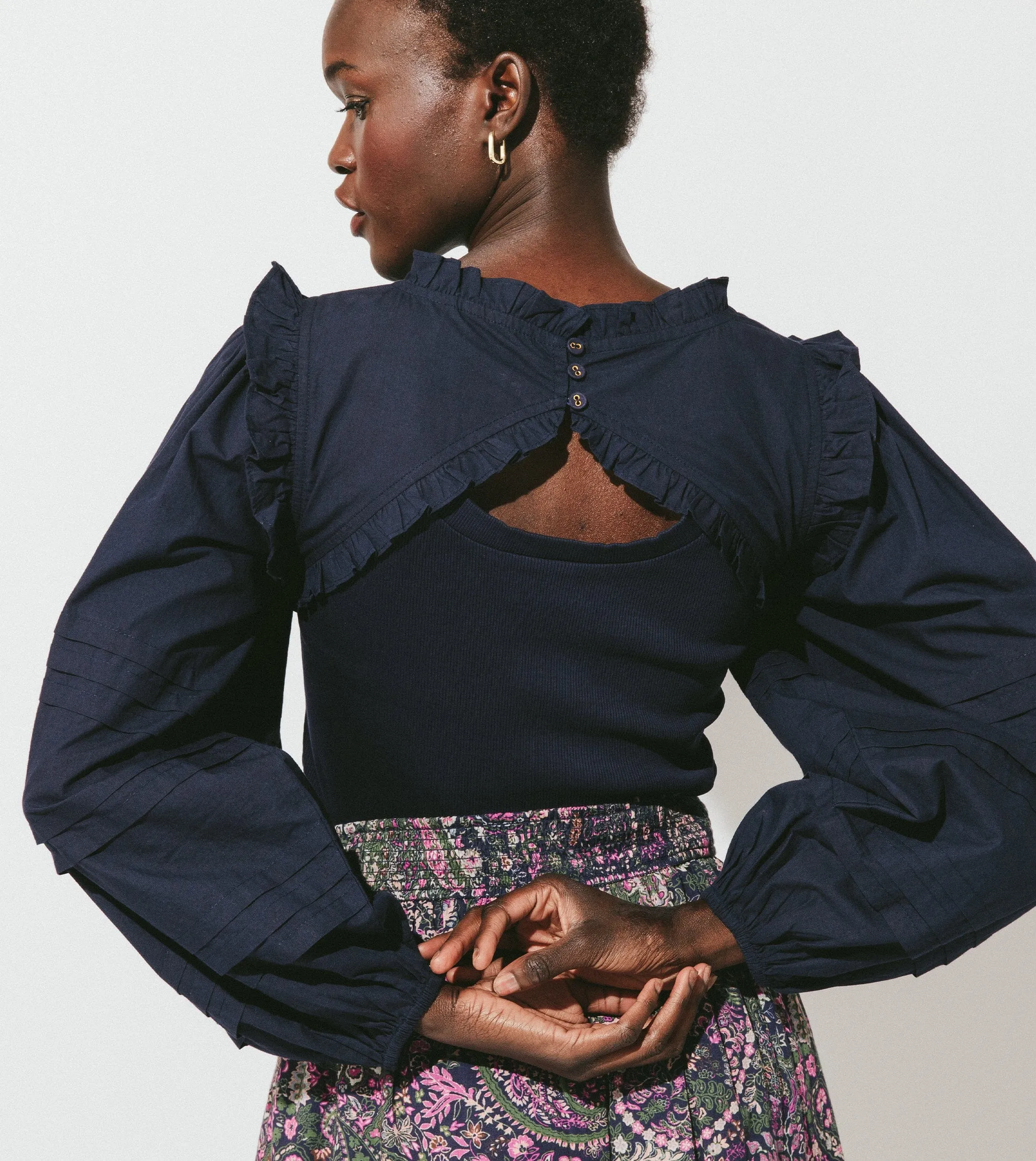 Reba Top | Navy sold by Cleobella product image thumbnail 2