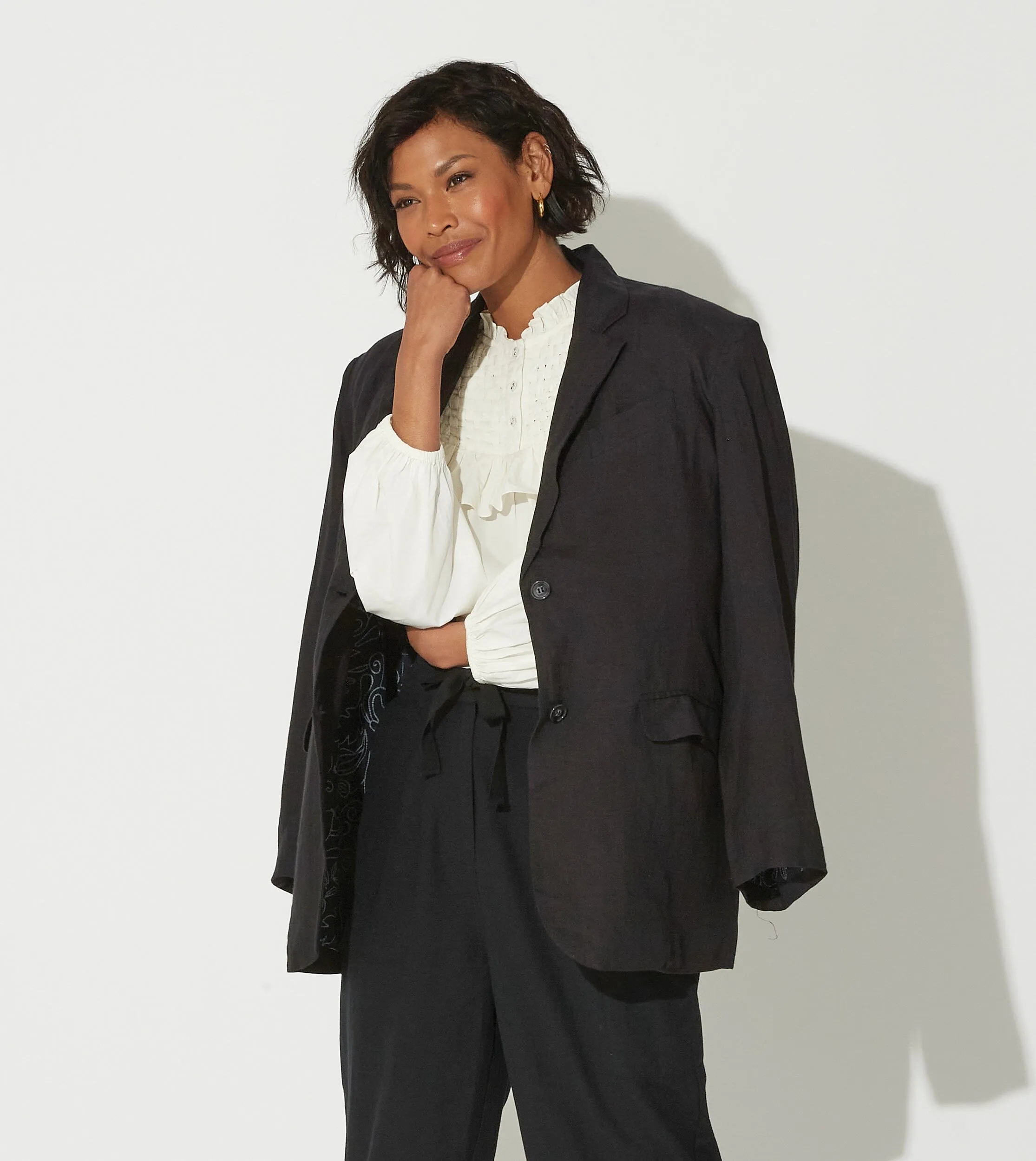 Zosia Blazer | Black sold by Cleobella product image thumbnail 2