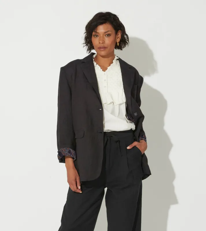 Zosia Blazer | Black sold by Cleobella