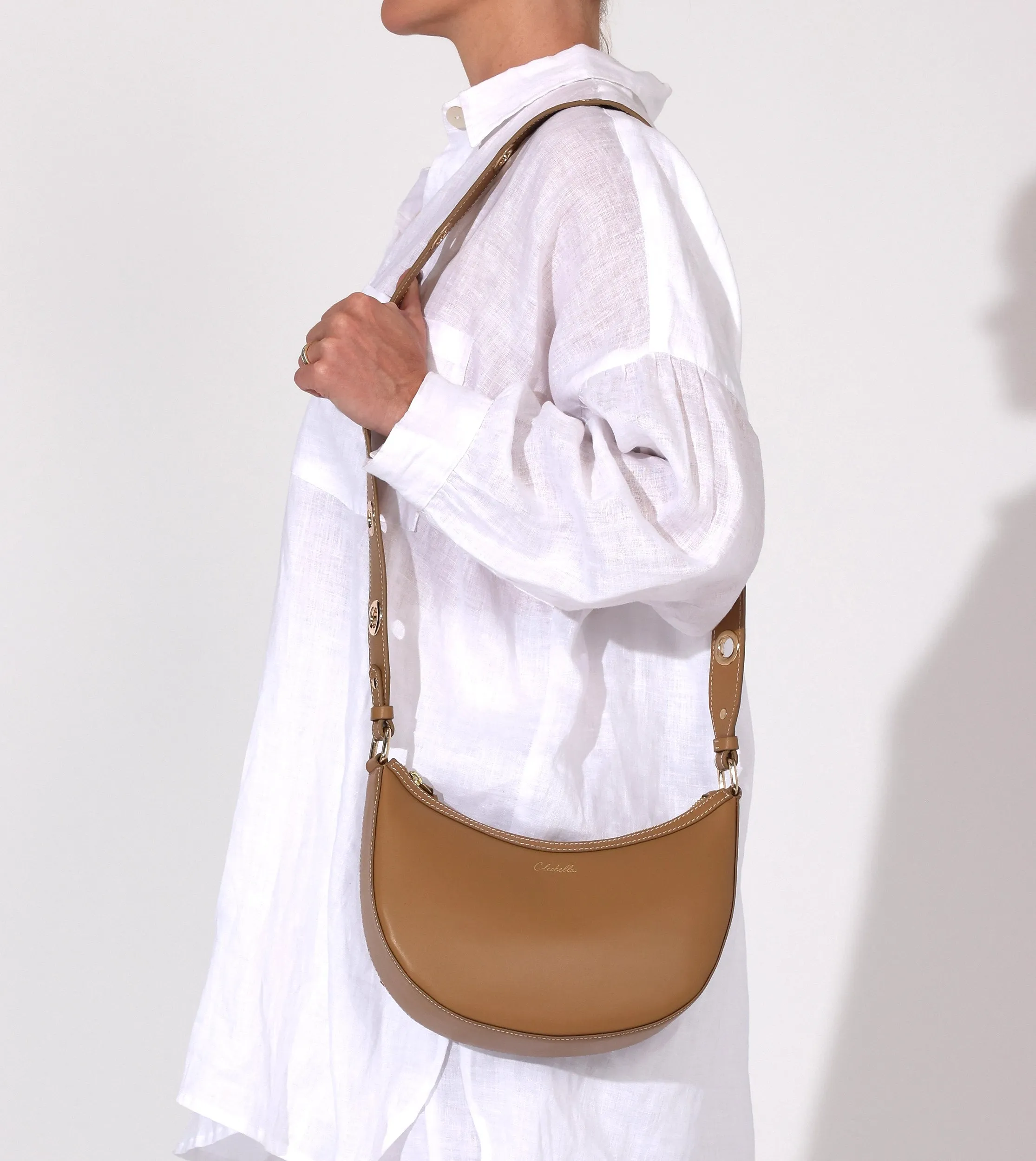 Lyon Crossbody | Caramel sold by Cleobella