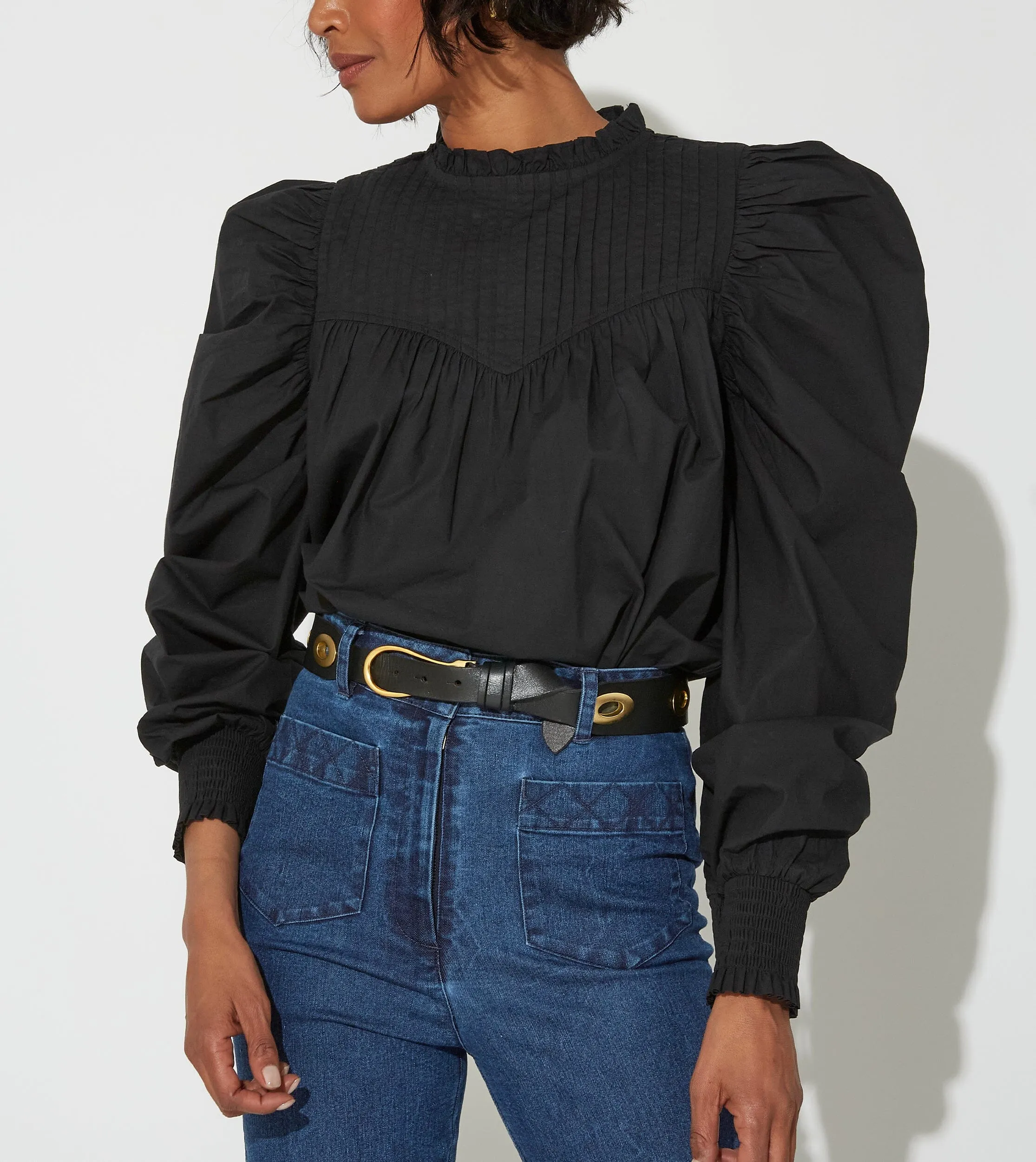 Irina Blouse | Black sold by Cleobella product image thumbnail 3