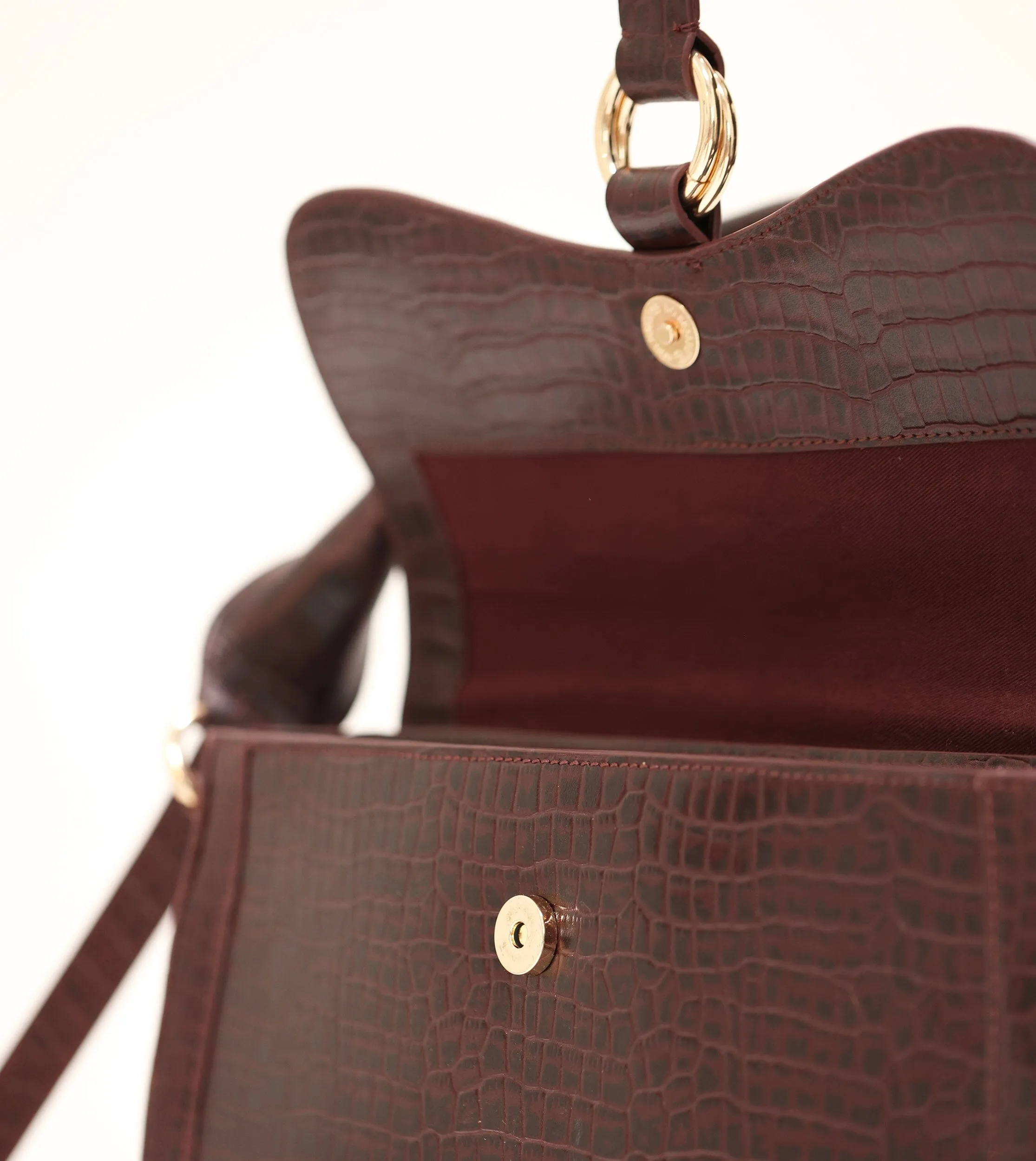 Clara Handbag | Bordeaux sold by Cleobella product image thumbnail 5
