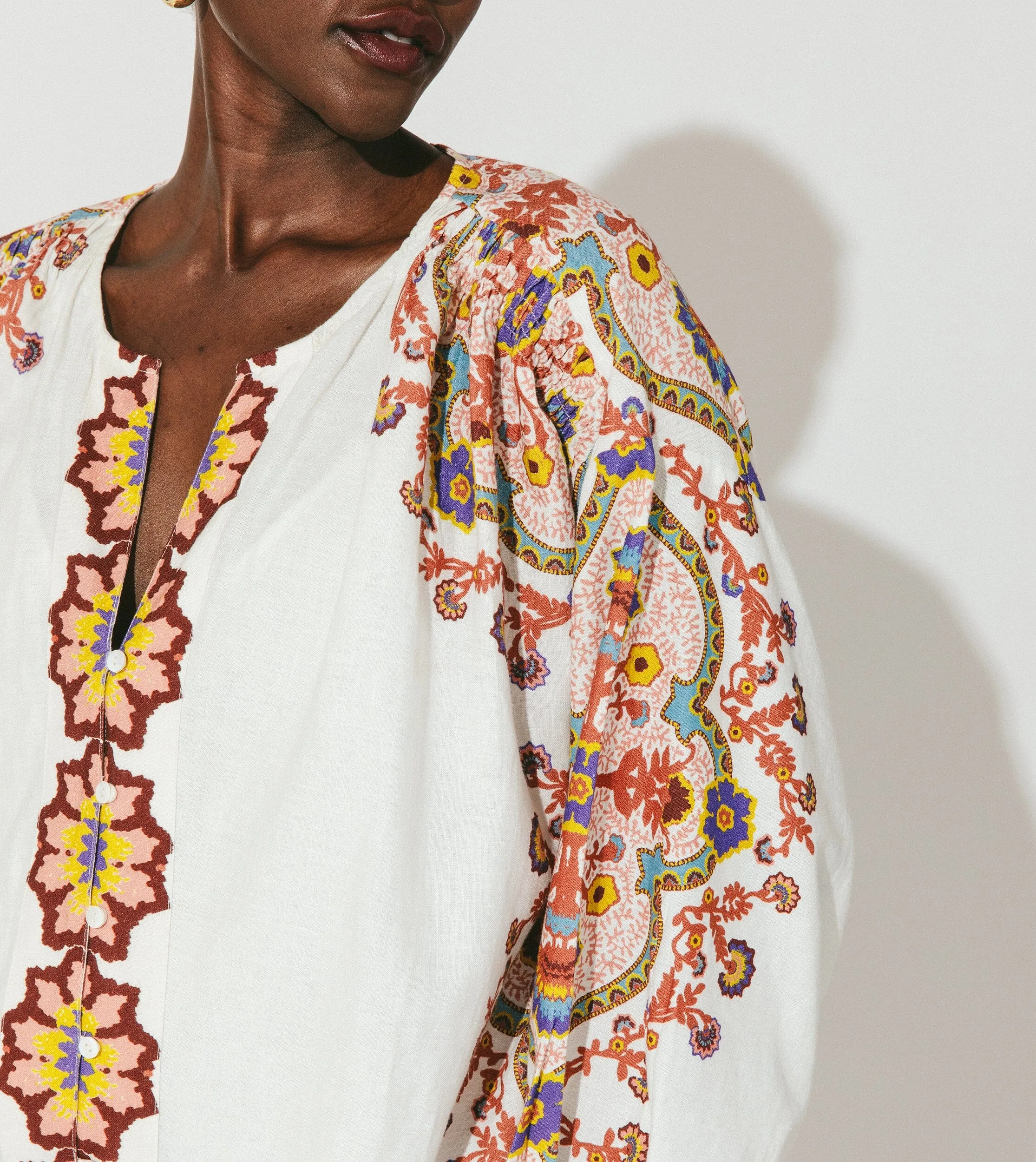 Kaila Midi Kaftan | Lagos sold by Cleobella product image thumbnail 4