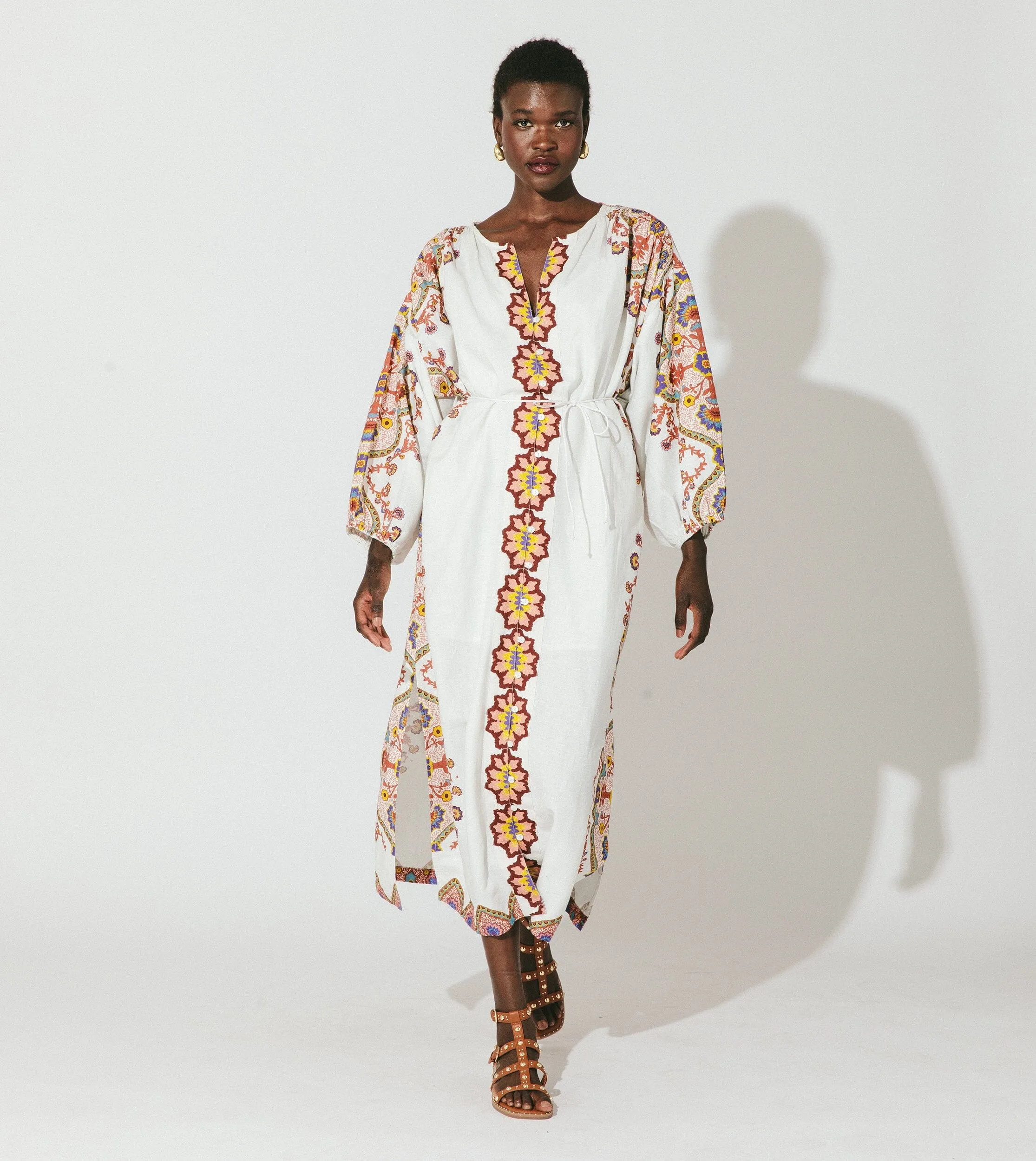 Kaila Midi Kaftan | Lagos sold by Cleobella