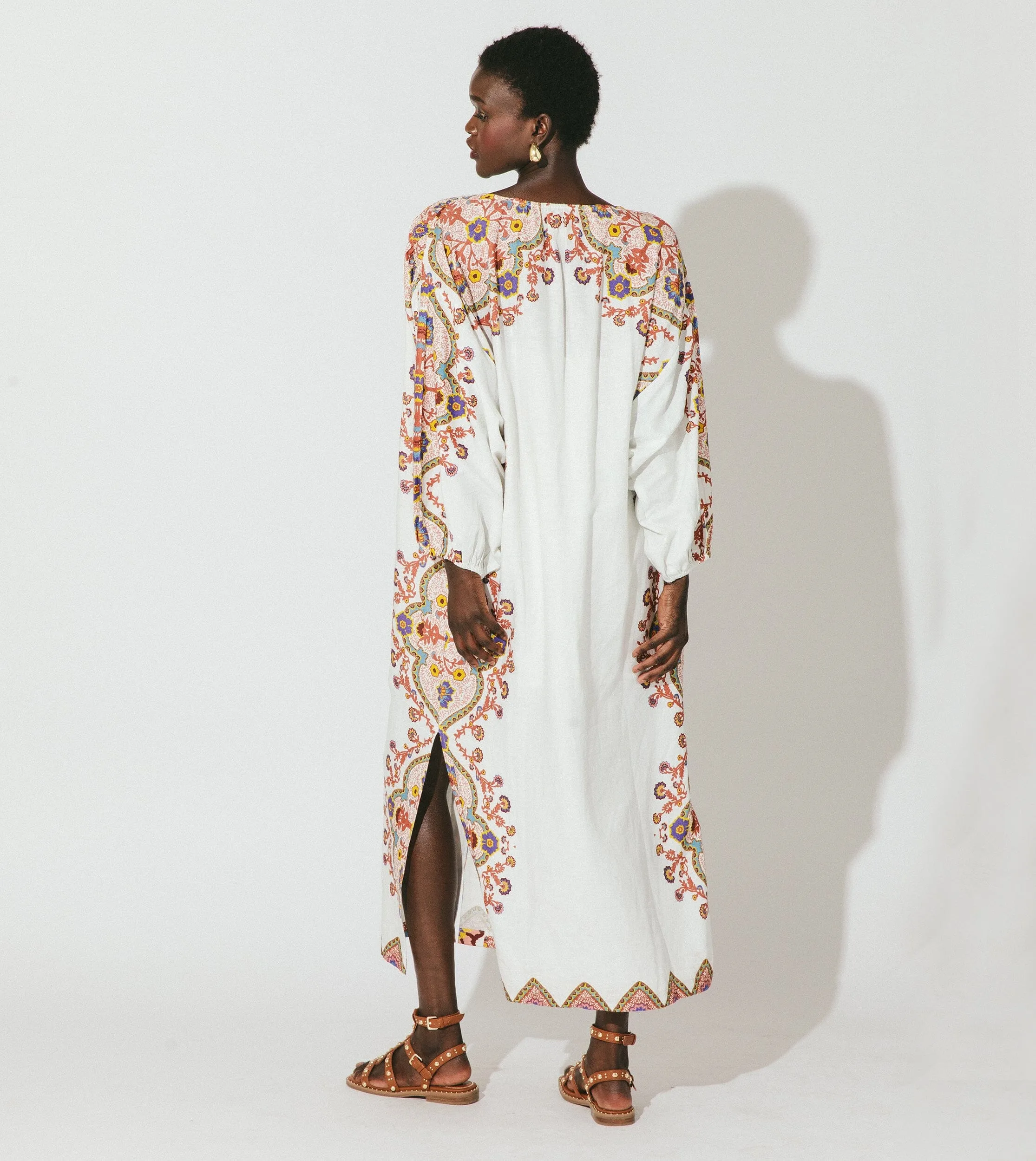 Kaila Midi Kaftan | Lagos sold by Cleobella product image thumbnail 3