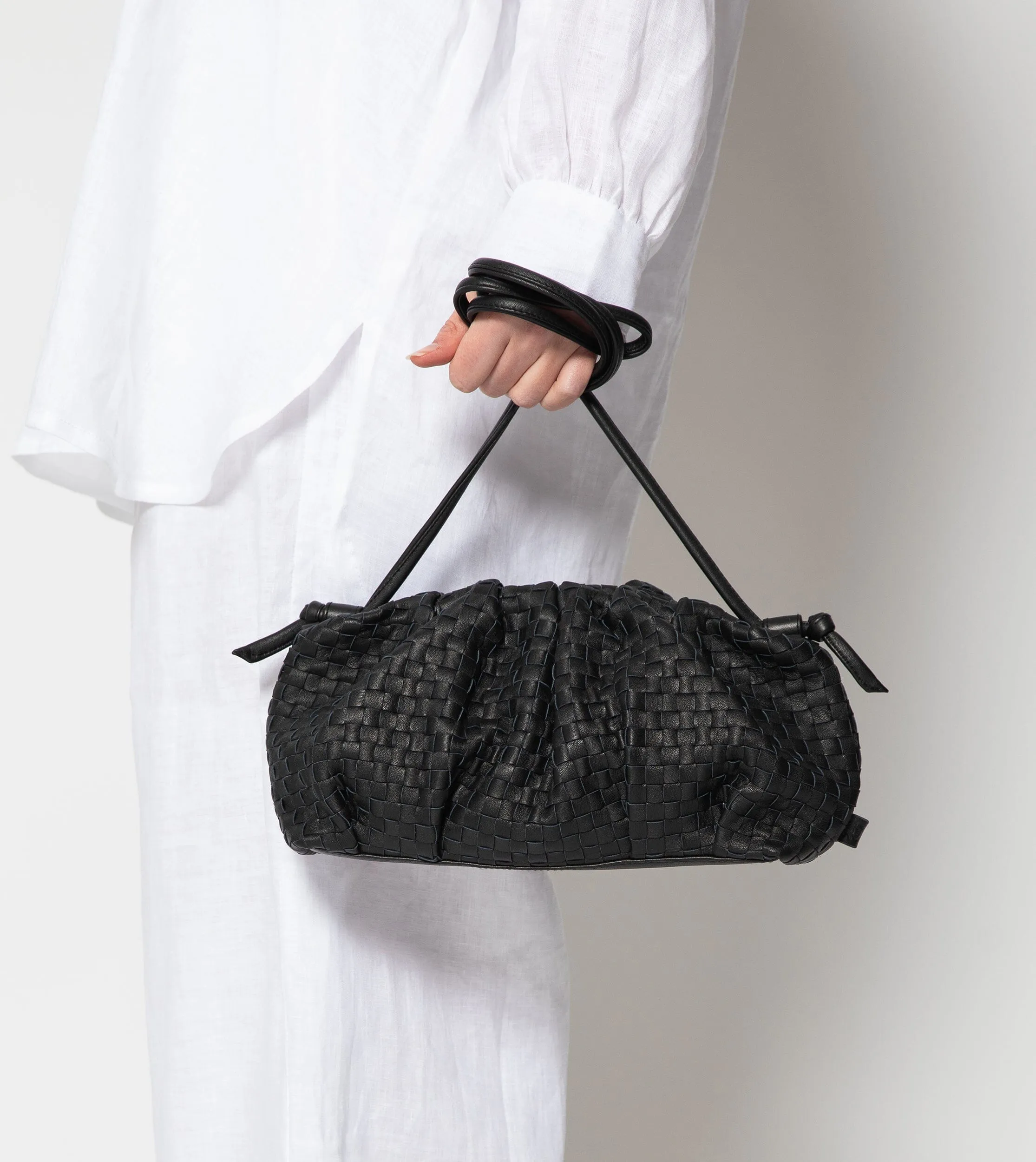 Gigi Woven Crossbody | Black sold by Cleobella