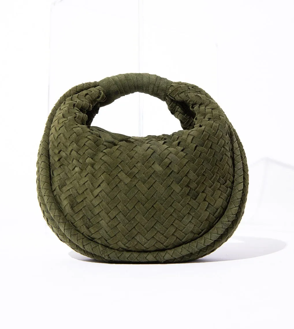 Jem Suede Mini Hobo | Dark Green sold by Cleobella product image thumbnail 4