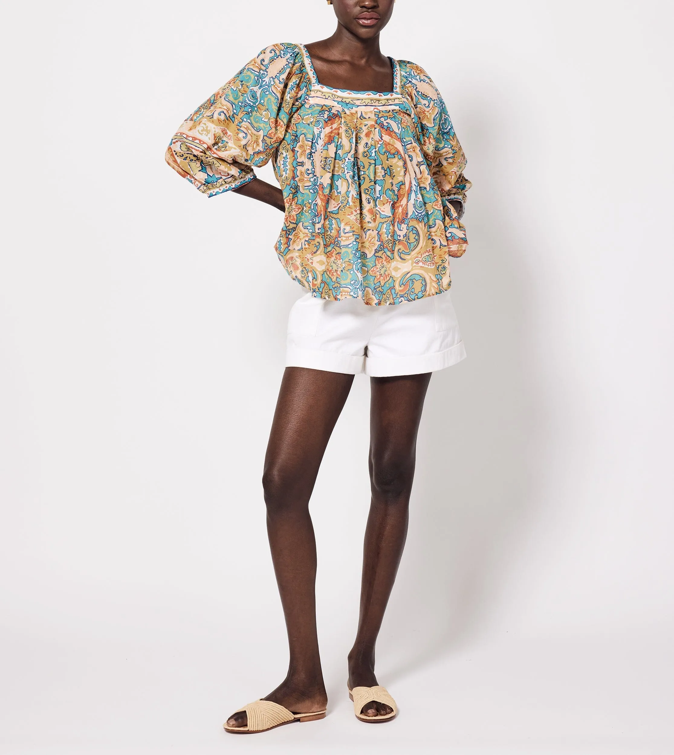 Paz Blouse | Las Palmas sold by Cleobella product image thumbnail 3