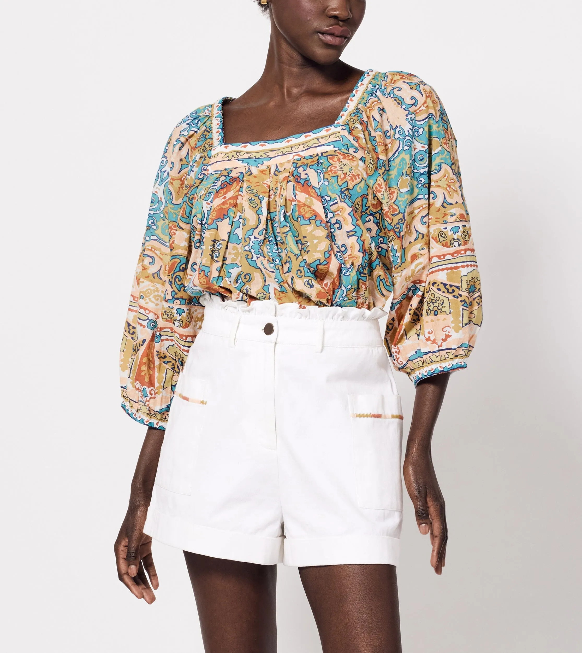 Paz Blouse | Las Palmas sold by Cleobella product image thumbnail 2