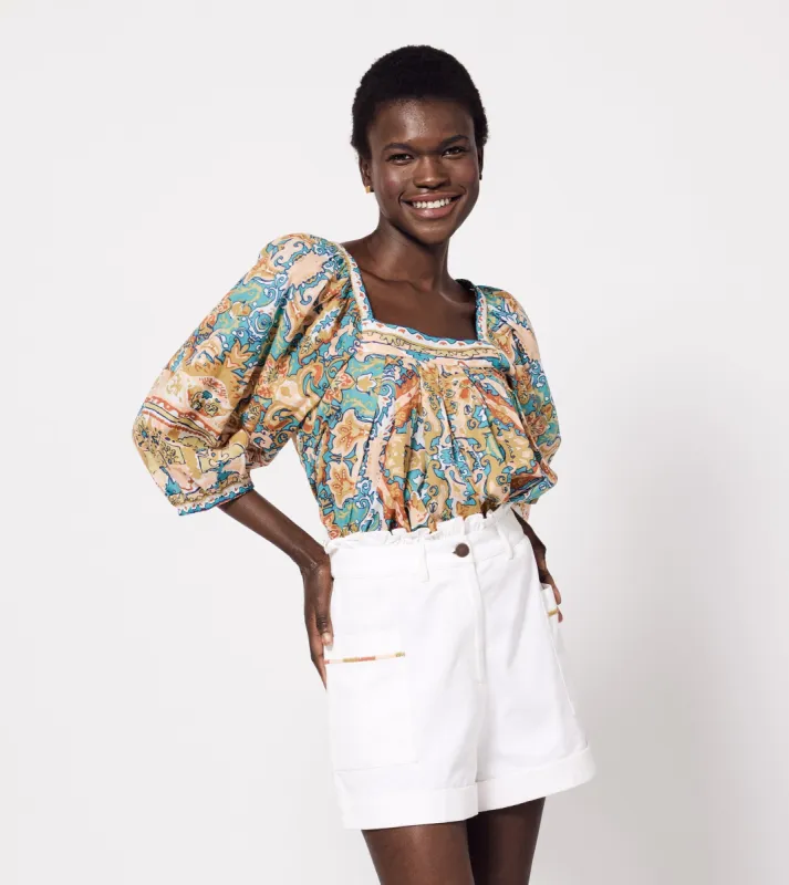 Paz Blouse | Las Palmas sold by Cleobella