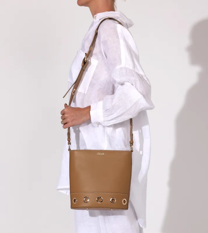 Rochelle Bucket Bag | Caramel made by Cleobella