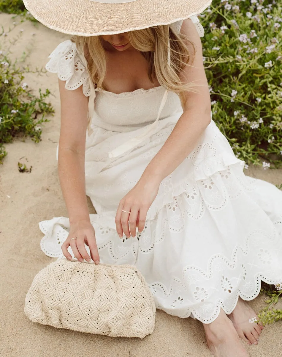 Aleza Macrame Clutch | Ivory sold by Cleobella product image thumbnail 3