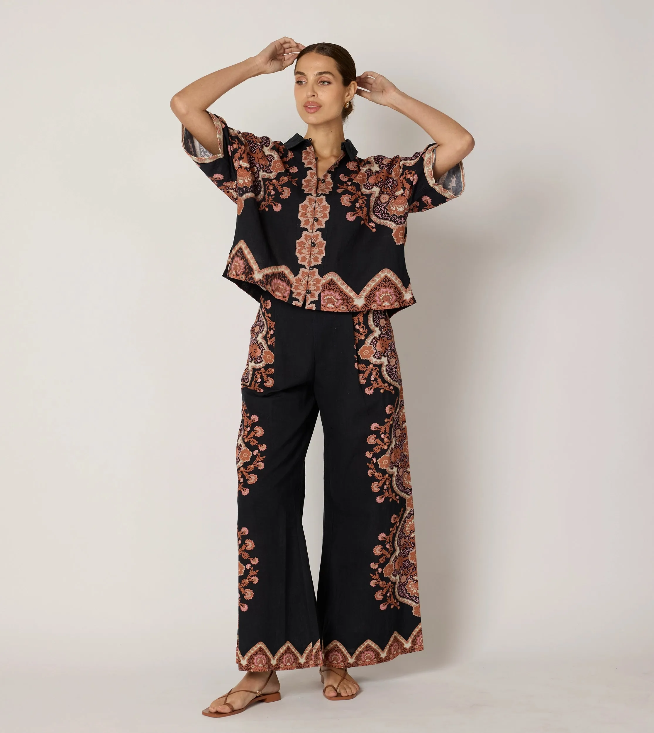 Jeni Blouse | Dark Lagos sold by Cleobella product image thumbnail 3