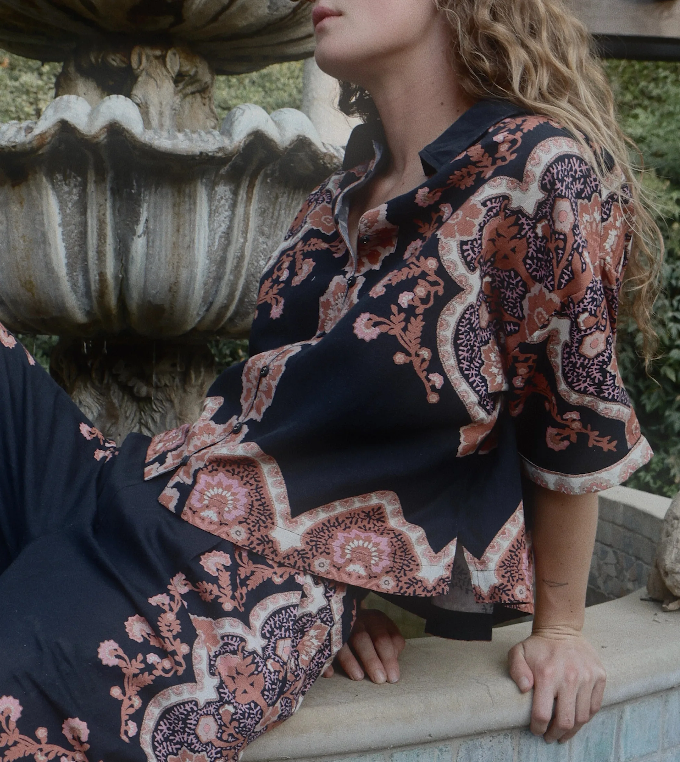 Jeni Blouse | Dark Lagos sold by Cleobella product image thumbnail 2