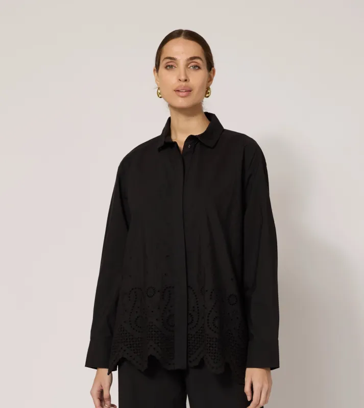 Trisha Blouse | Black sold by Cleobella