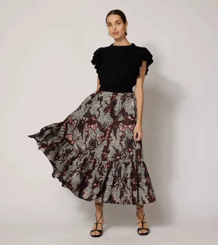 Keisha Ankle Skirt | Castello sold by Cleobella