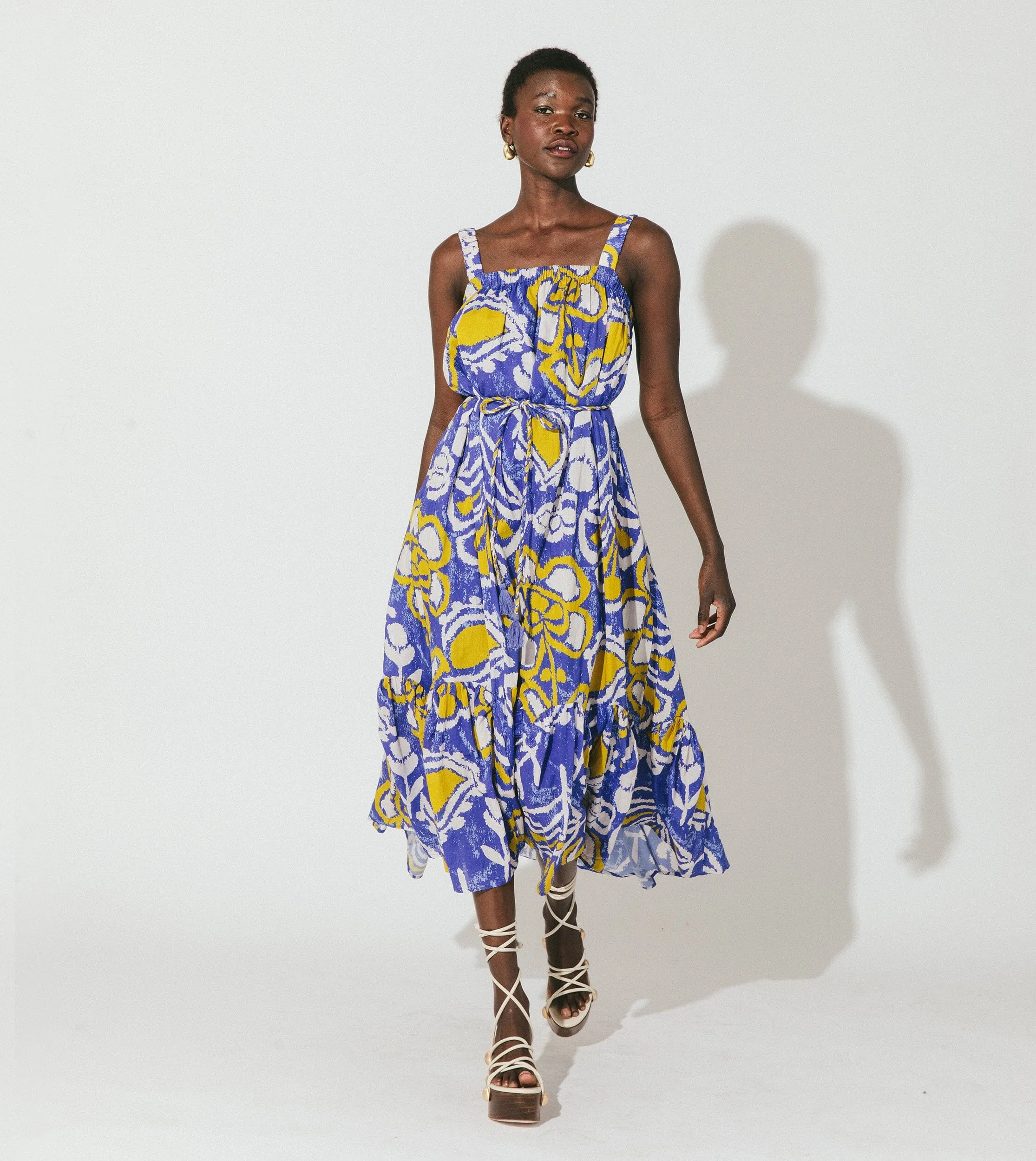 Muriel Midi Dress | Azores sold by Cleobella