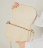 Delphine Woven Saddle Bag | Ivory sold by Cleobella