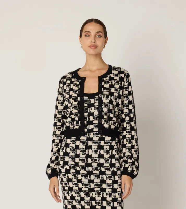 Marybeth Cardigan | Biarritz Black sold by Cleobella