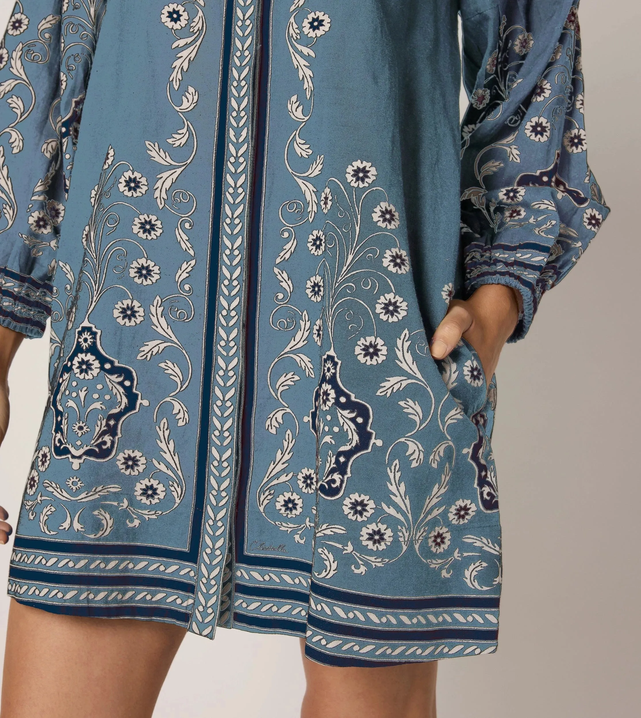 Anouk Mini Dress | Cardamon Blue sold by Cleobella product image thumbnail 4