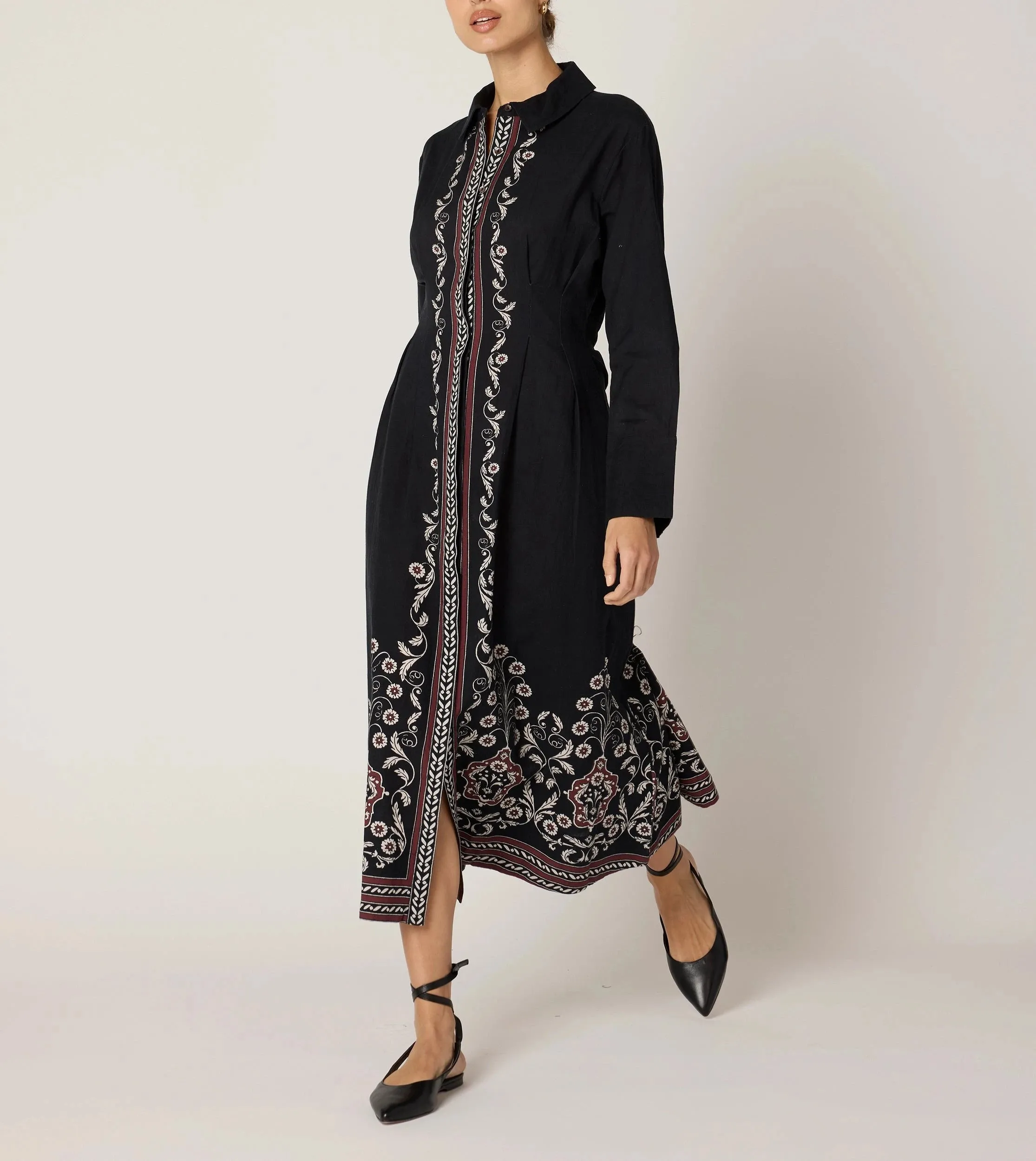 Mirela Midi Dress | Cardamon Black sold by Cleobella product image thumbnail 2