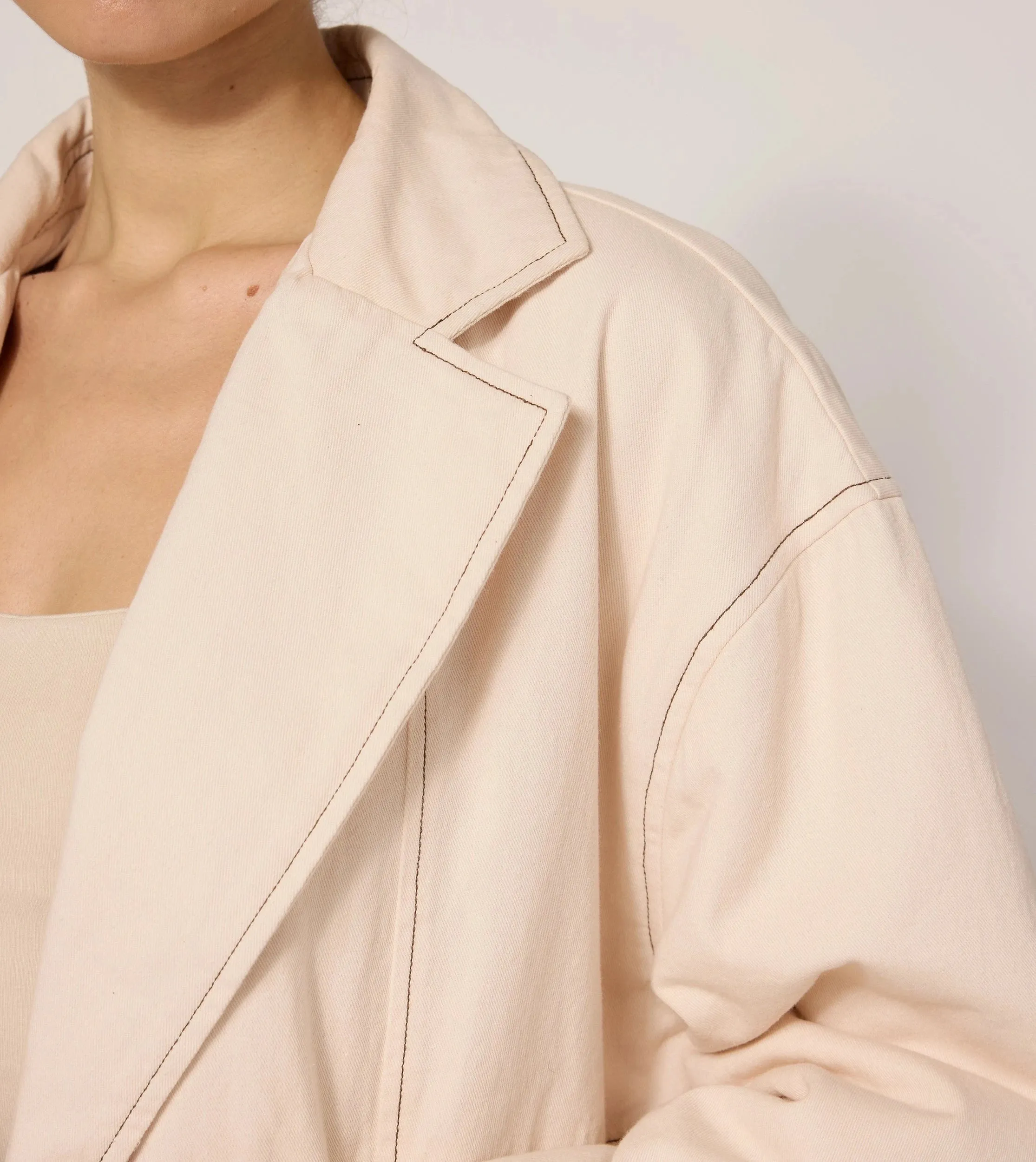 Greyson Jacket | Ivory sold by Cleobella product image thumbnail 5