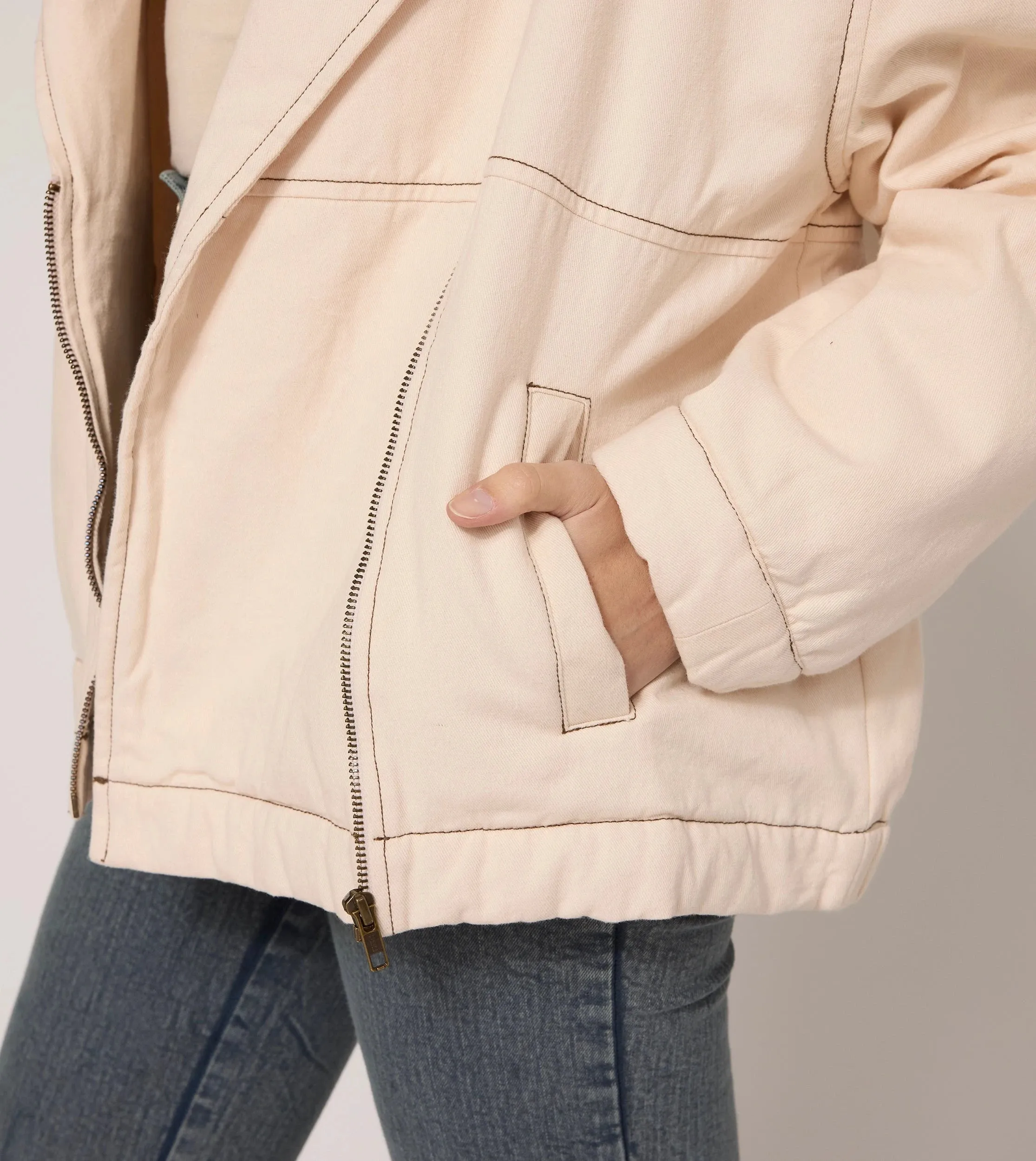 Greyson Jacket | Ivory sold by Cleobella product image thumbnail 4