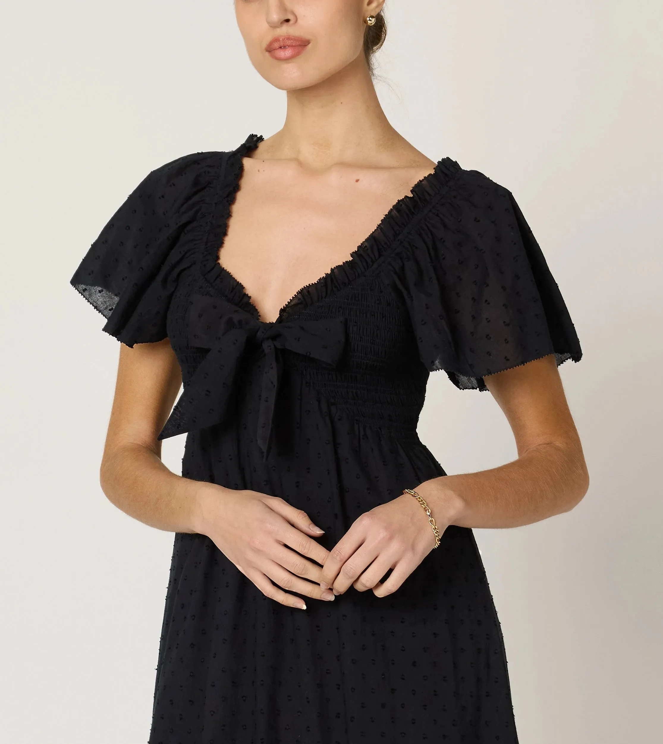 Ashlyn Midi Dress | Black sold by Cleobella product image thumbnail 3